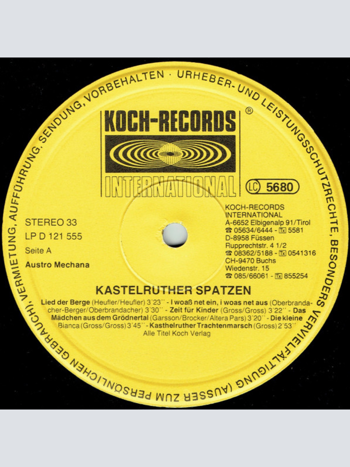 Vinyl / Kastelruther Spatzen - Musikantengold