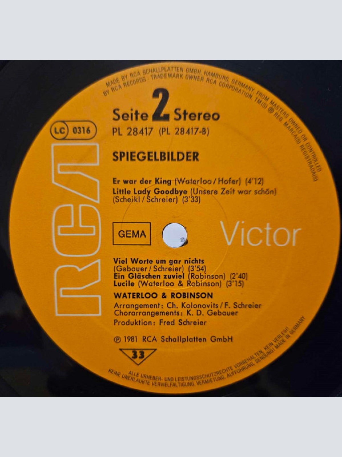 Vinyl / Waterloo & Robinson - Spiegelbilder