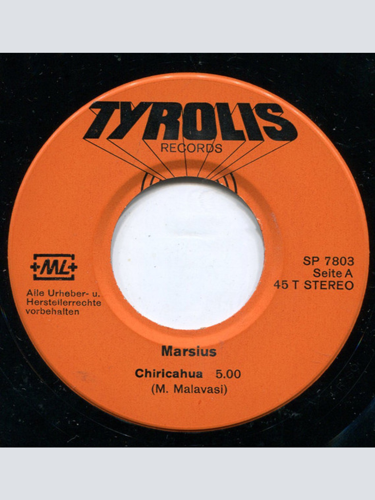 Vinyl / Marsius - Chiricahua / Save The Tiger
