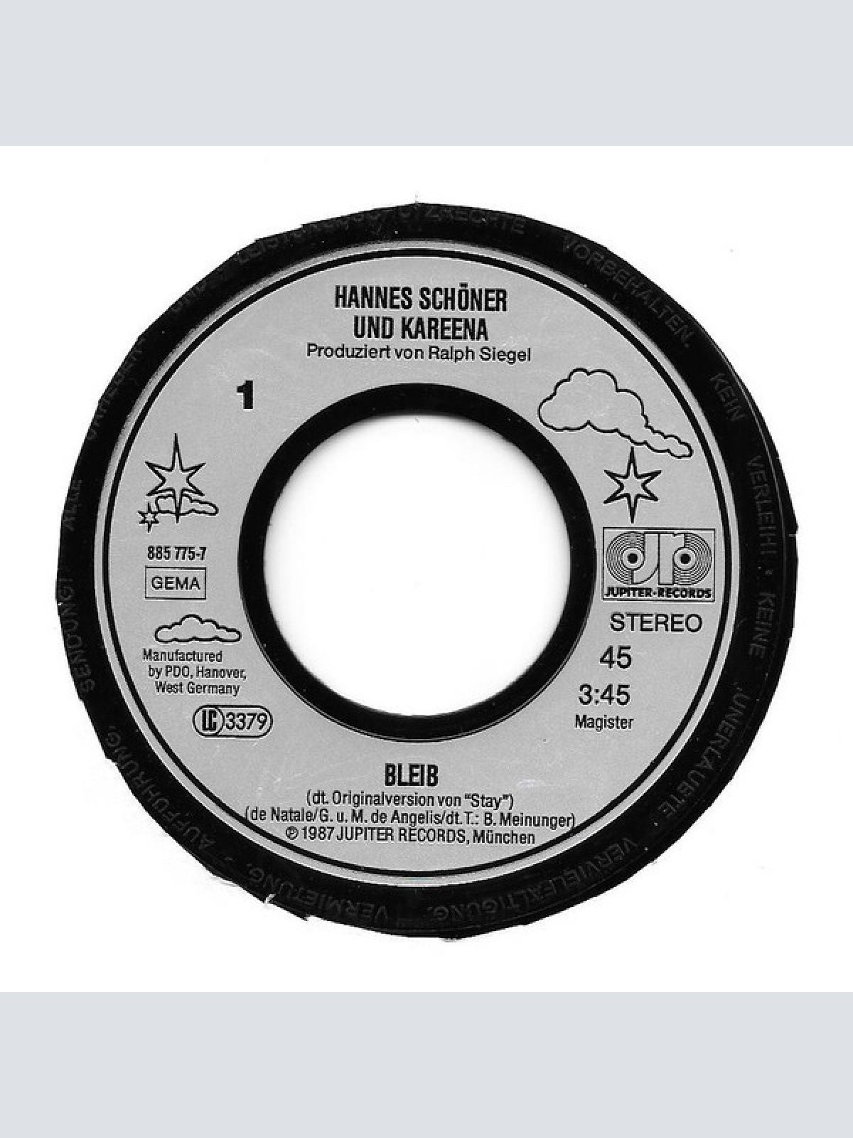 Vinyl / Hannes Schöner & Kareena - Bleib