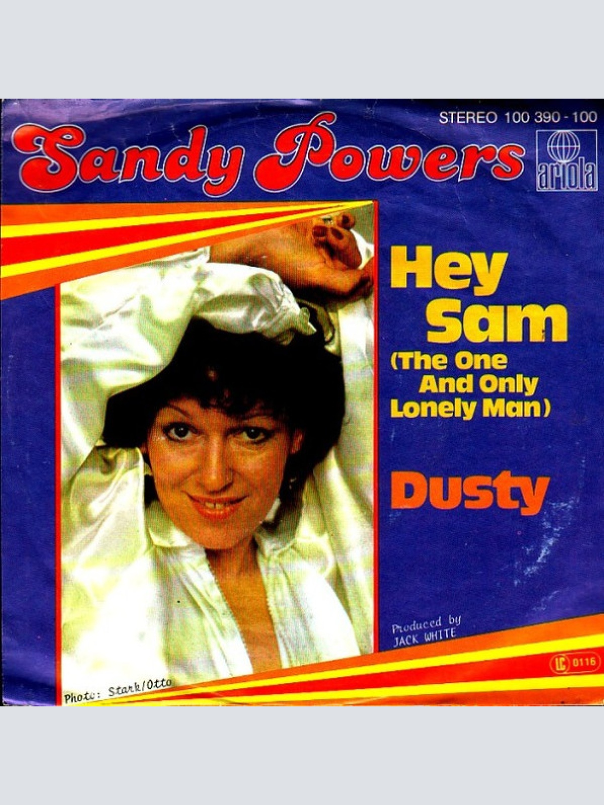 Vinyl / Sandy Powers - Hey Sam (The One And Lonely Man) / Dusty