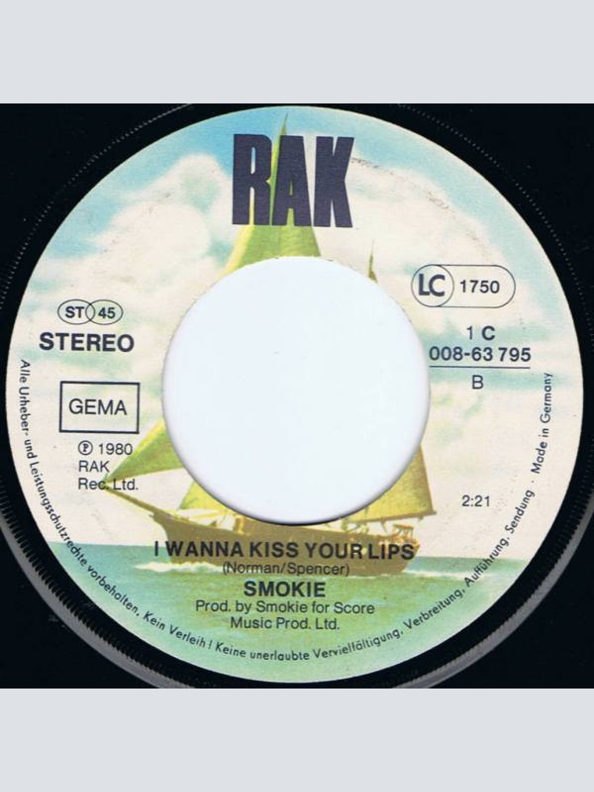 Vinyl / Smokie - Take Good Care Of My Baby