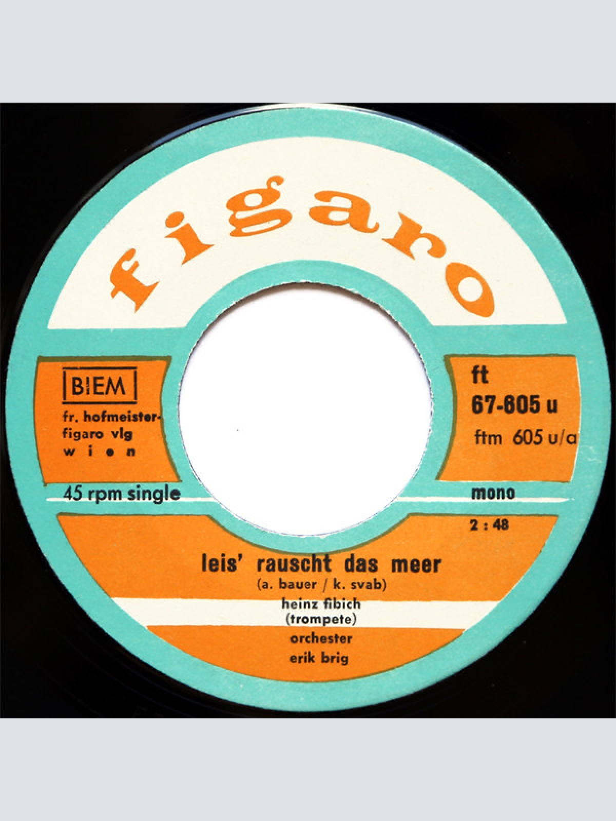 Vinyl / Heinz Fibich - Leis' Rauscht Das Meer