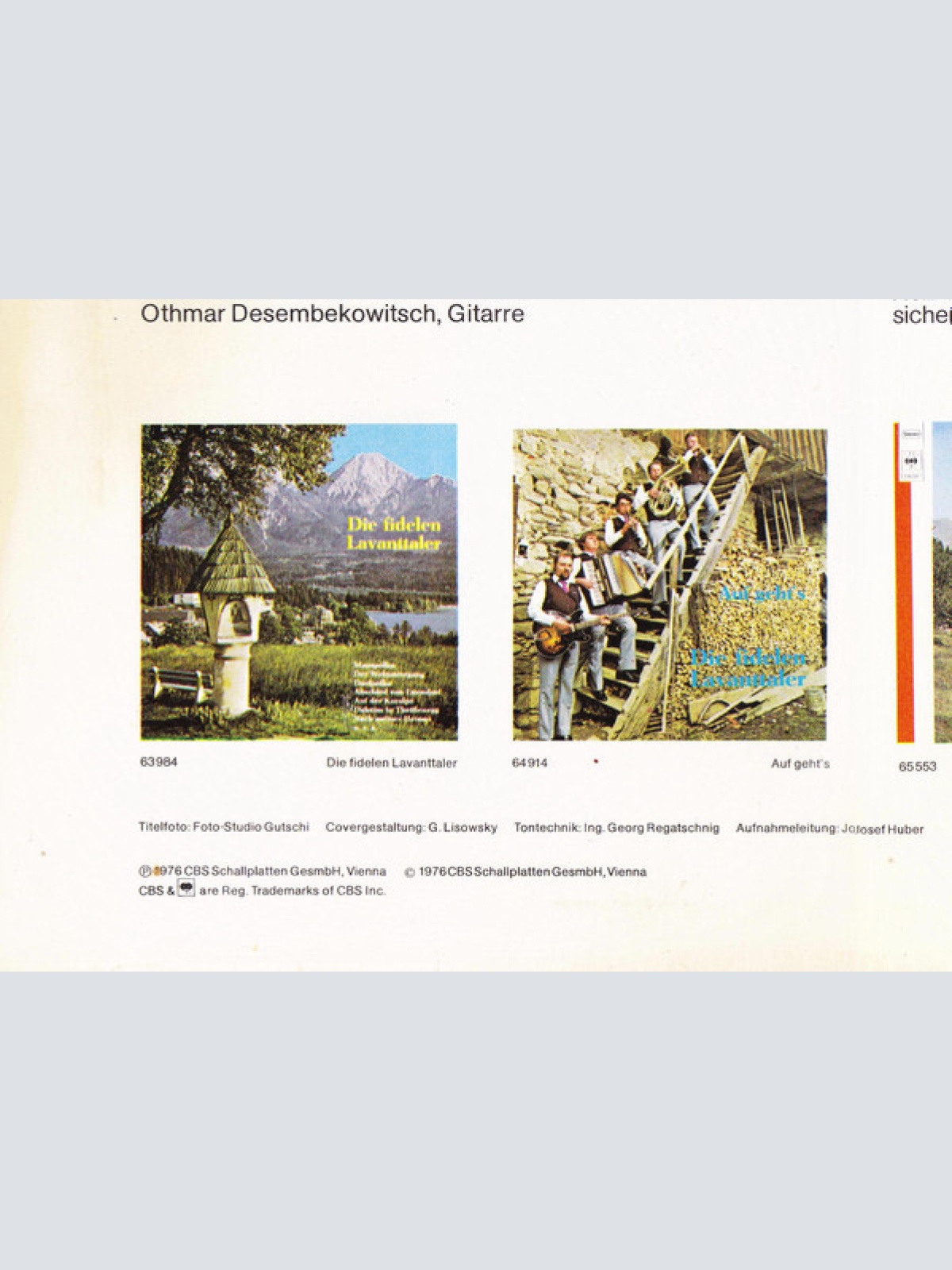 Vinyl / Die Fidelen Lavanttaler - Für Alle Freunde