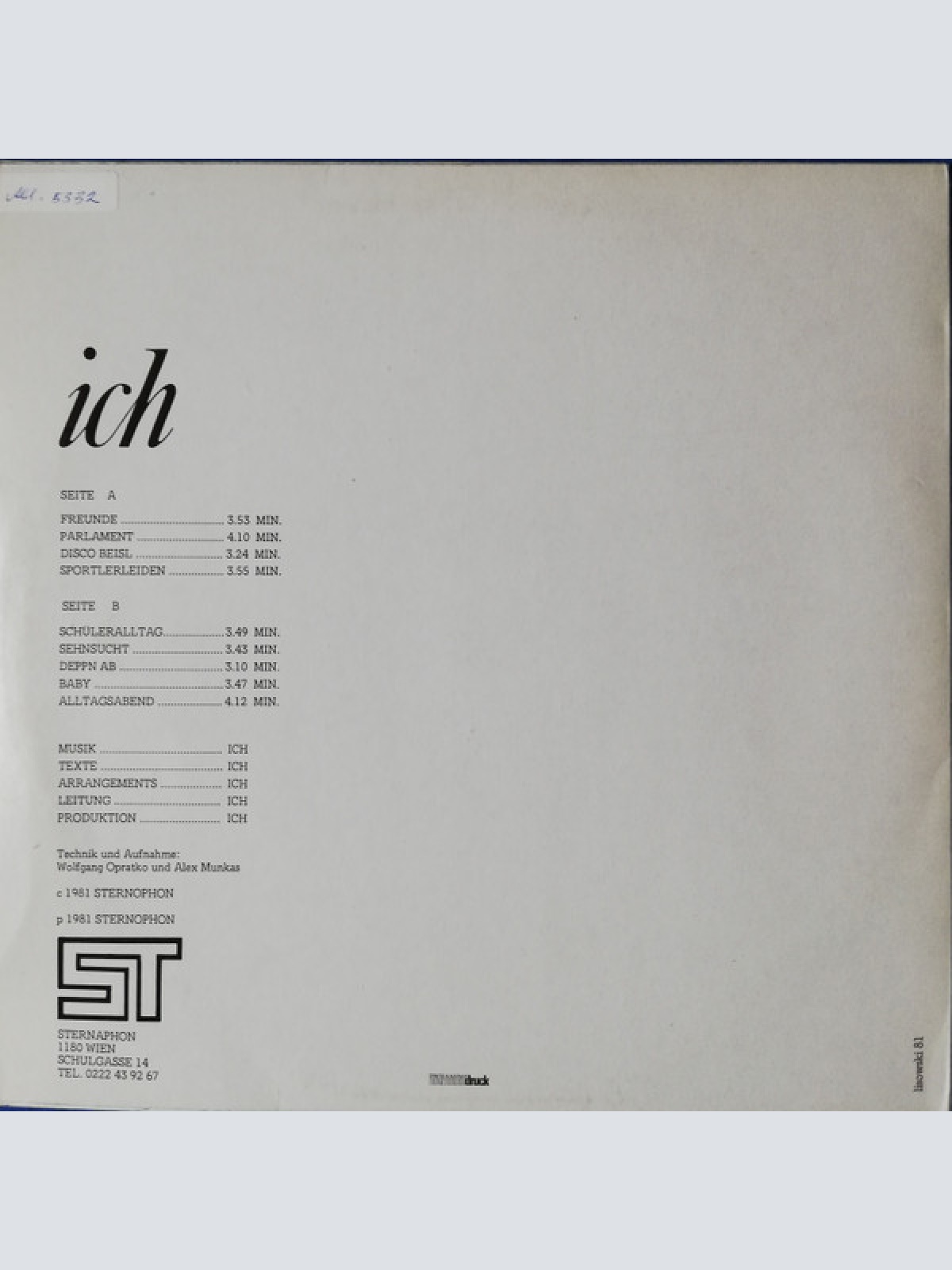 Vinyl / Werner (8) - Ich