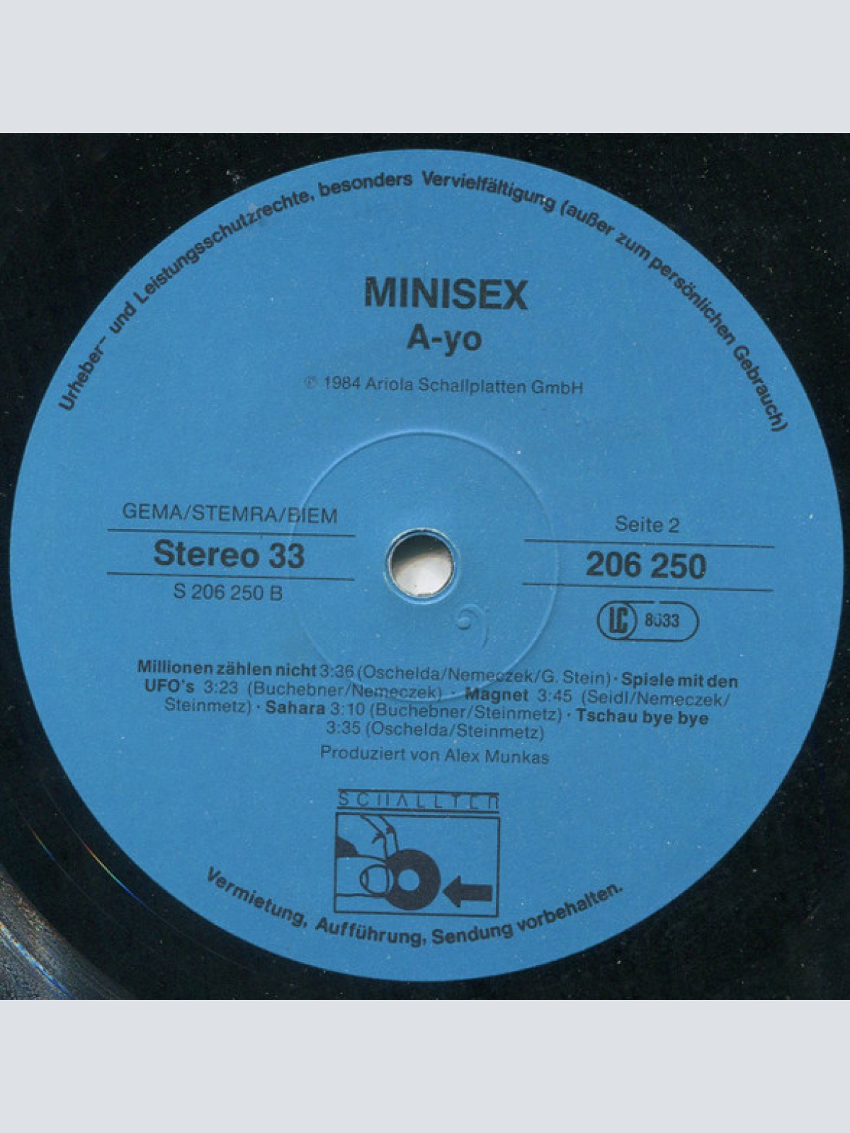Vinyl / Minisex - Ayo