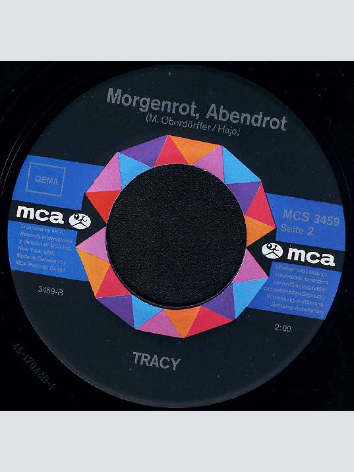 Vinyl / Tracy (26) - Ich Will Dich Nie Wieder Seh'n / Morgenrot, Abendrot