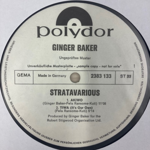 Vinyl / Ginger Baker - Stratavarious
