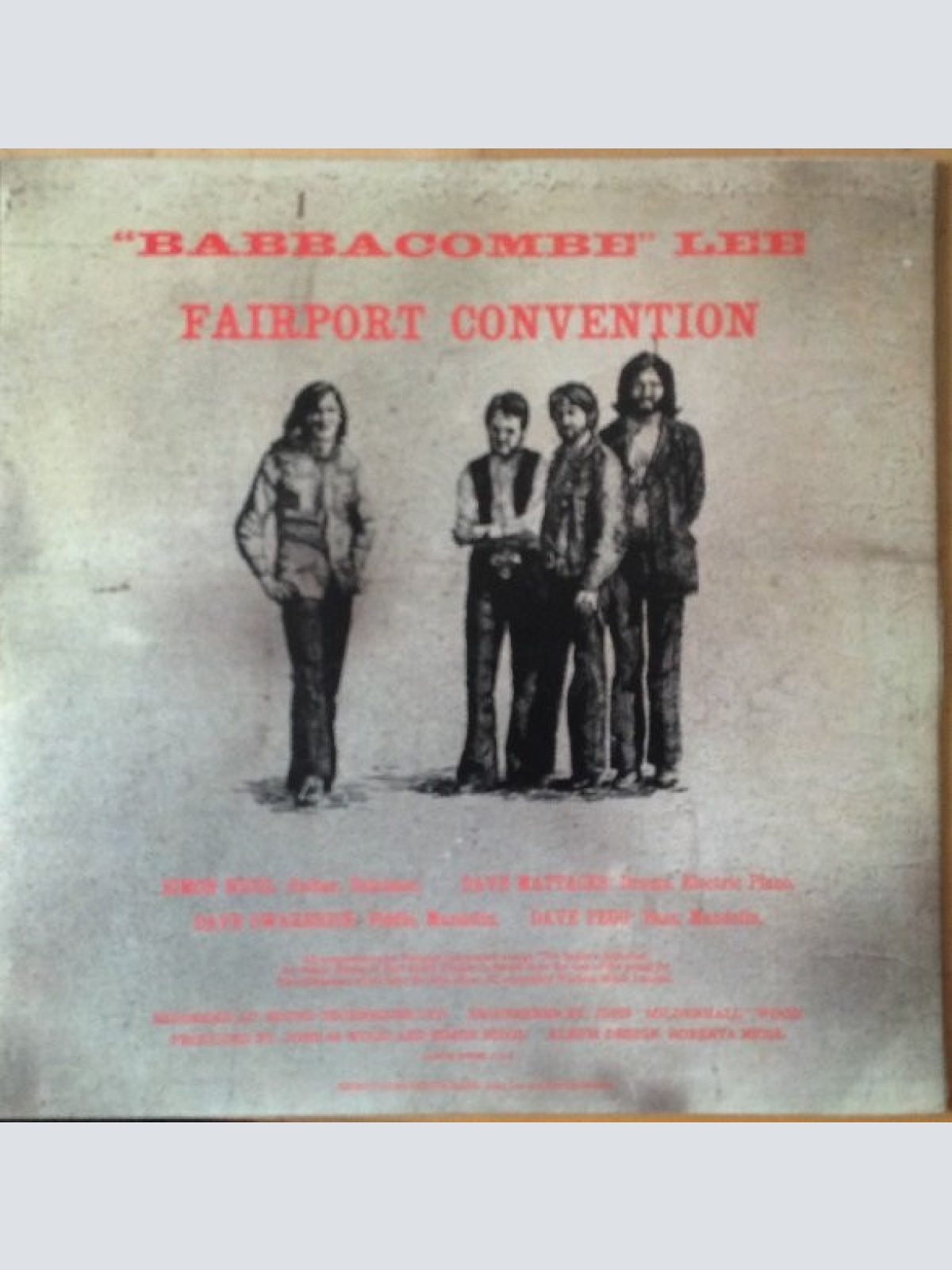 Vinyl / Fairport Convention - "Babbacombe" Lee