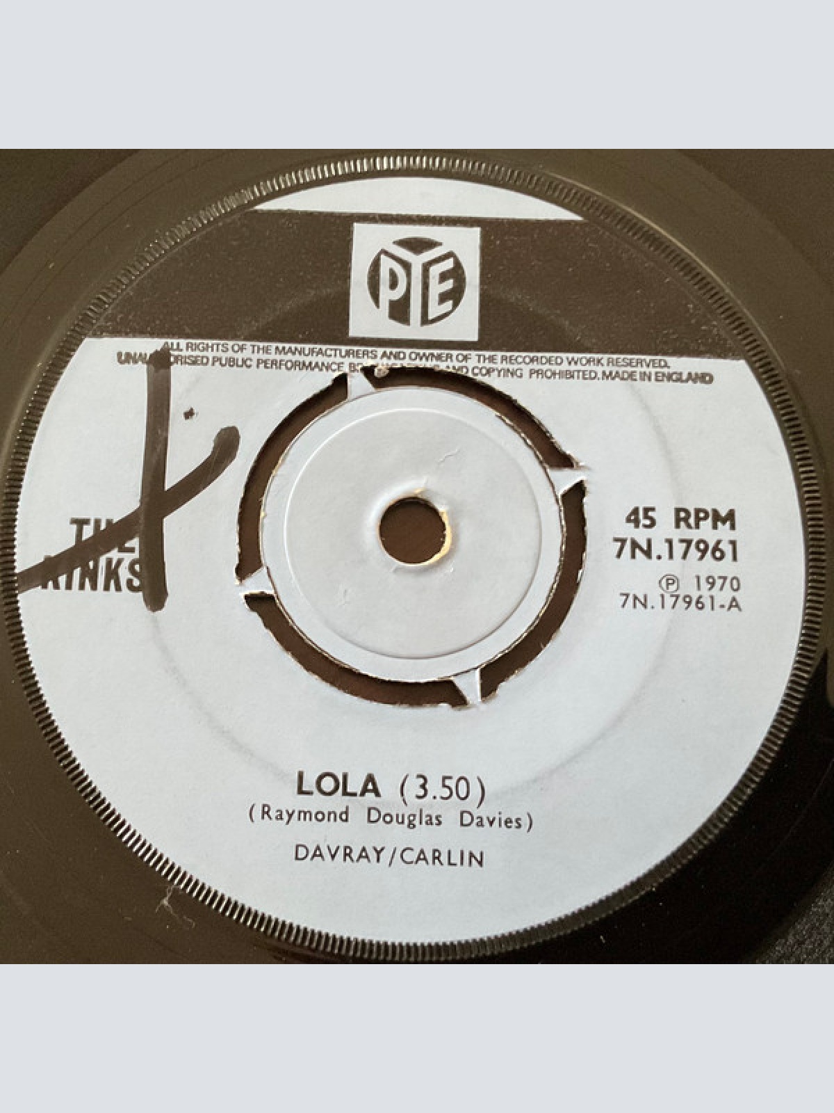 Vinyl / The Kinks - Lola / Berkeley Mews