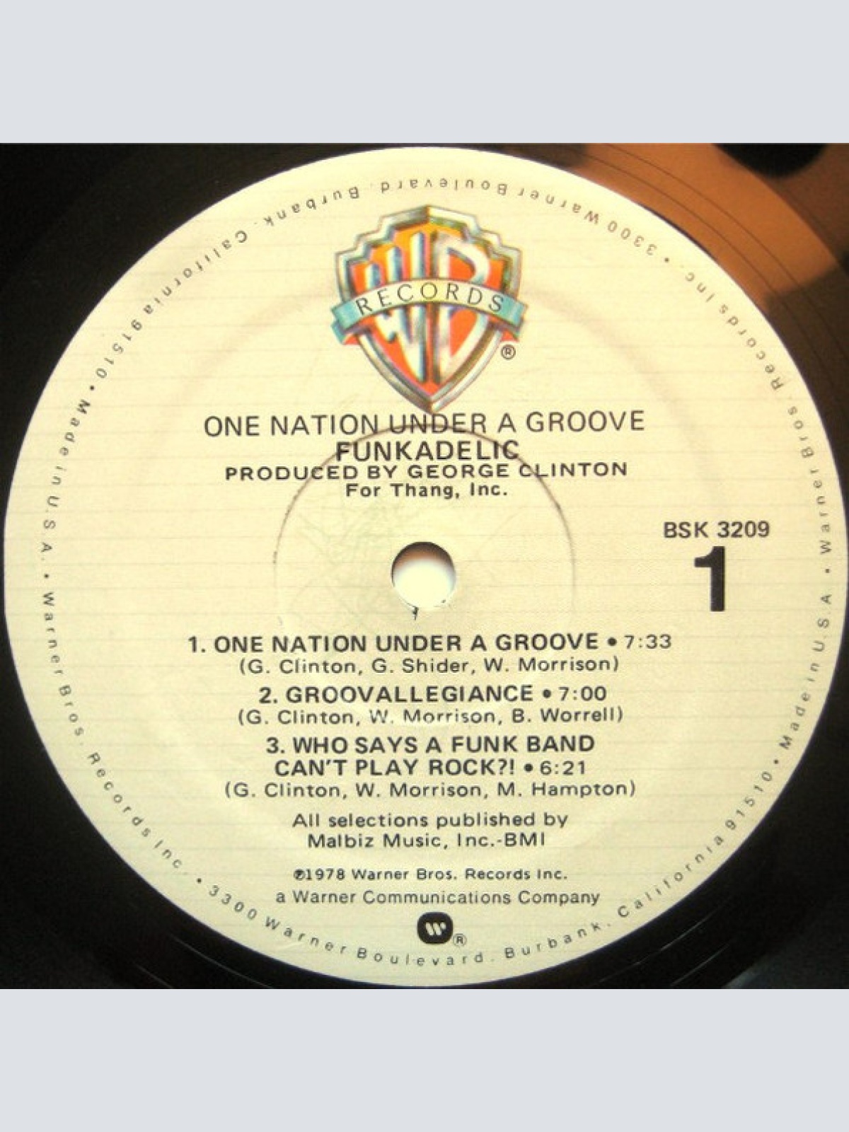 Vinyl / Funkadelic - One Nation Under A Groove