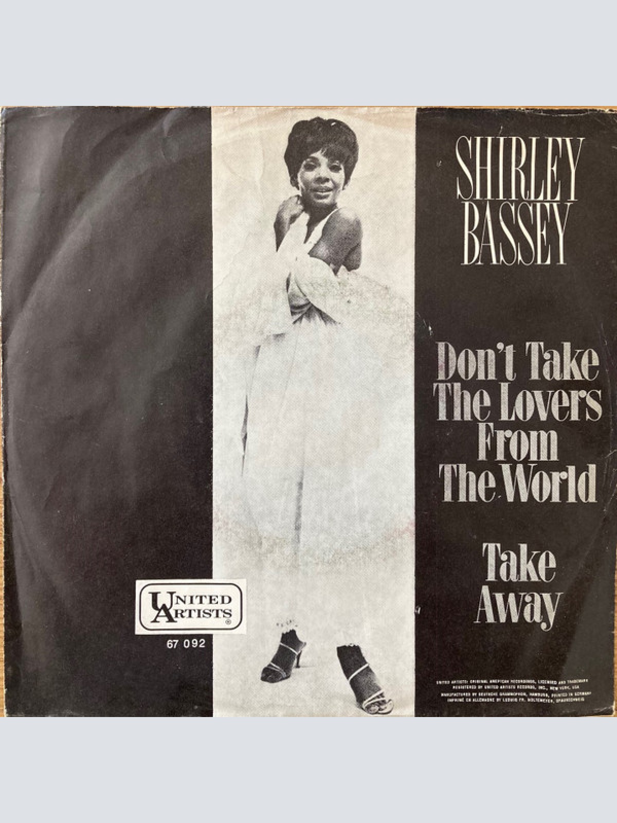 Vinyl / Shirley Bassey - Don't Take The Lovers From The World