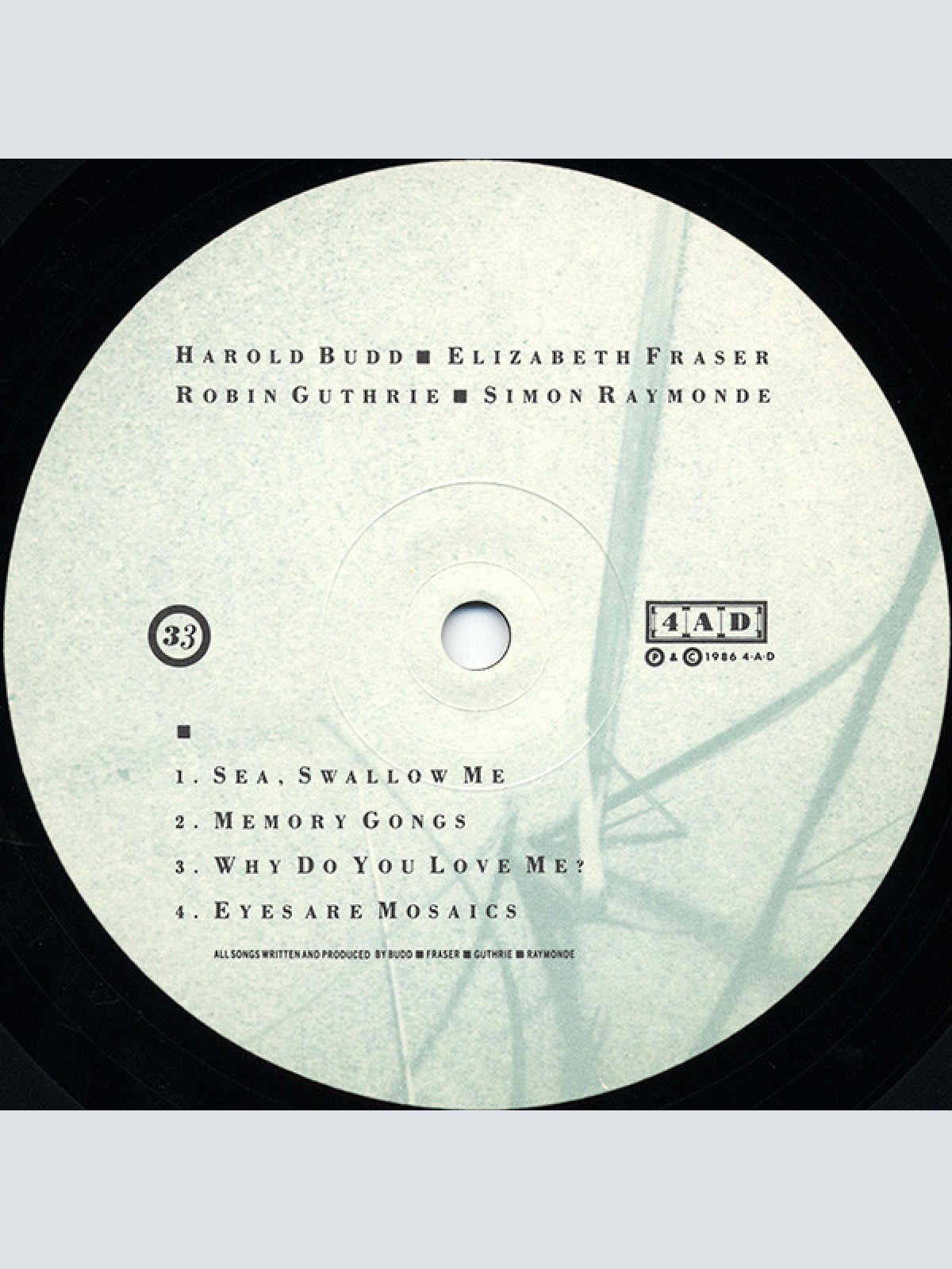 Vinyl / Harold Budd ▪ Elizabeth Fraser ▪ Robin Guthrie ▪ Simon Raymonde - The Moon And The Melodies