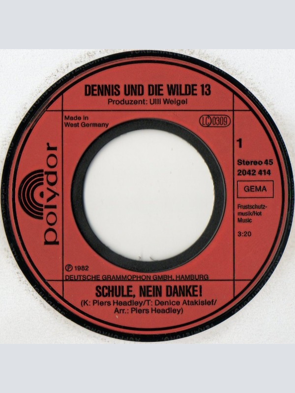 Vinyl / Dennis Und Die Wilde 13 - Schule, Nein Danke! / Christian