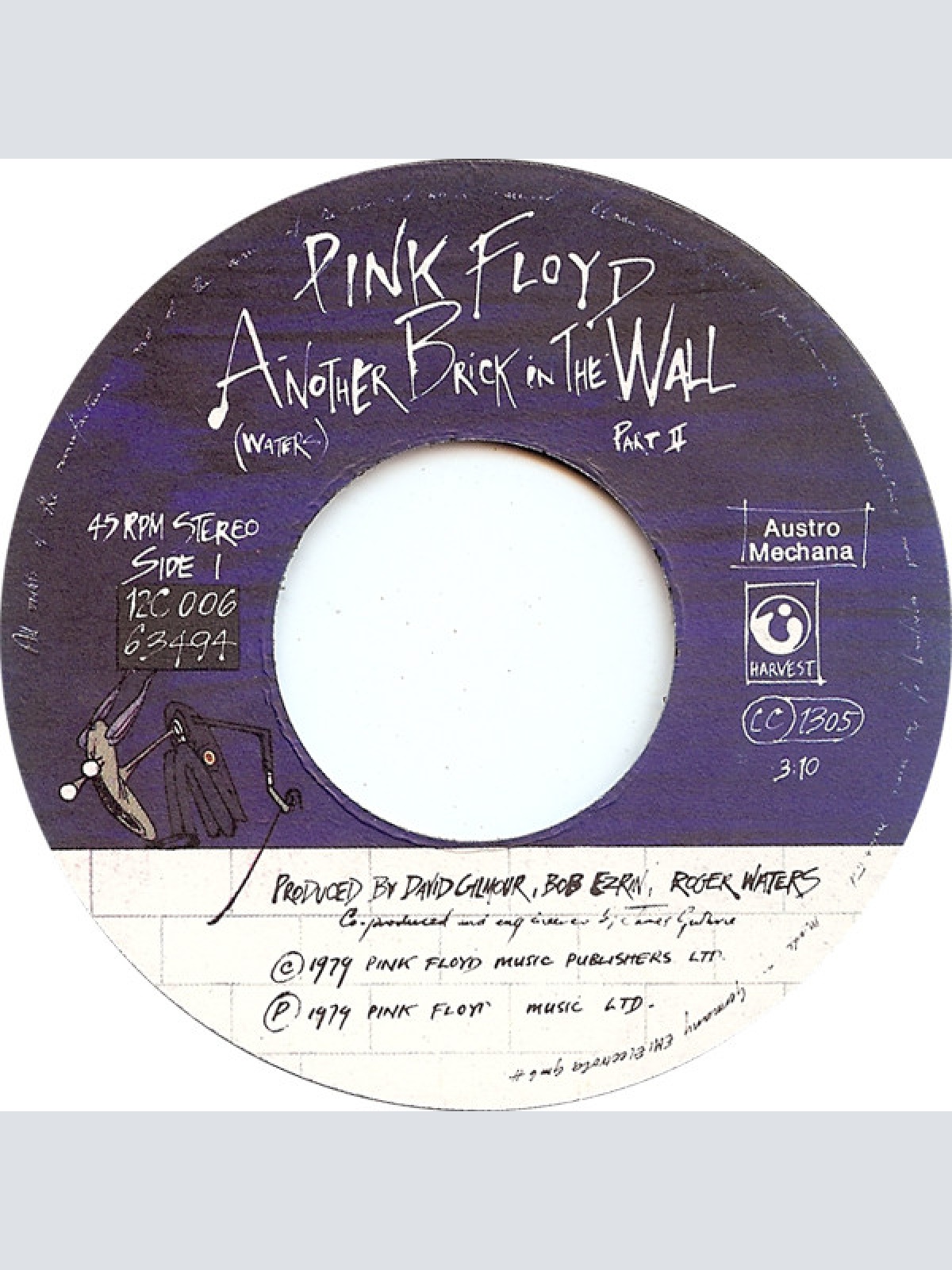 Vinyl / Pink Floyd - Another Brick In The Wall Part II c/w One Of My Turns