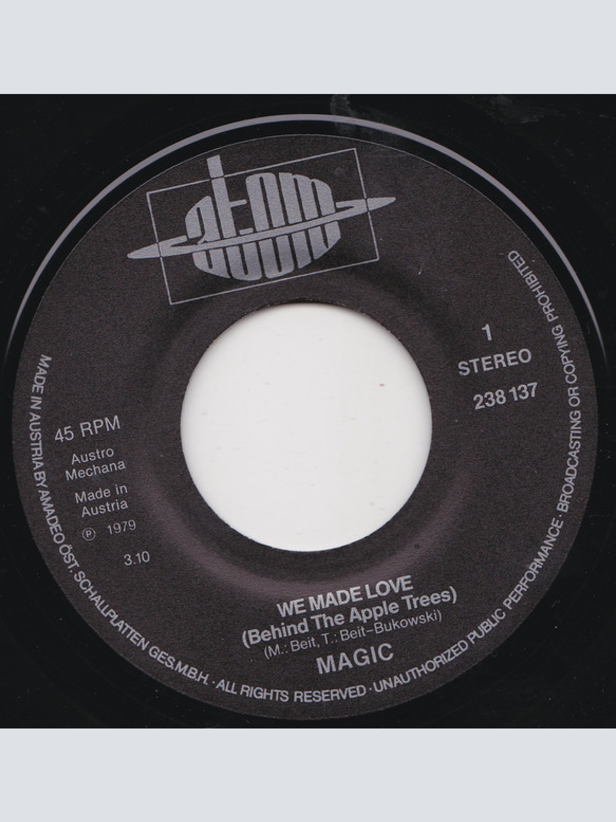 Vinyl / Magic (14) - We Made Love