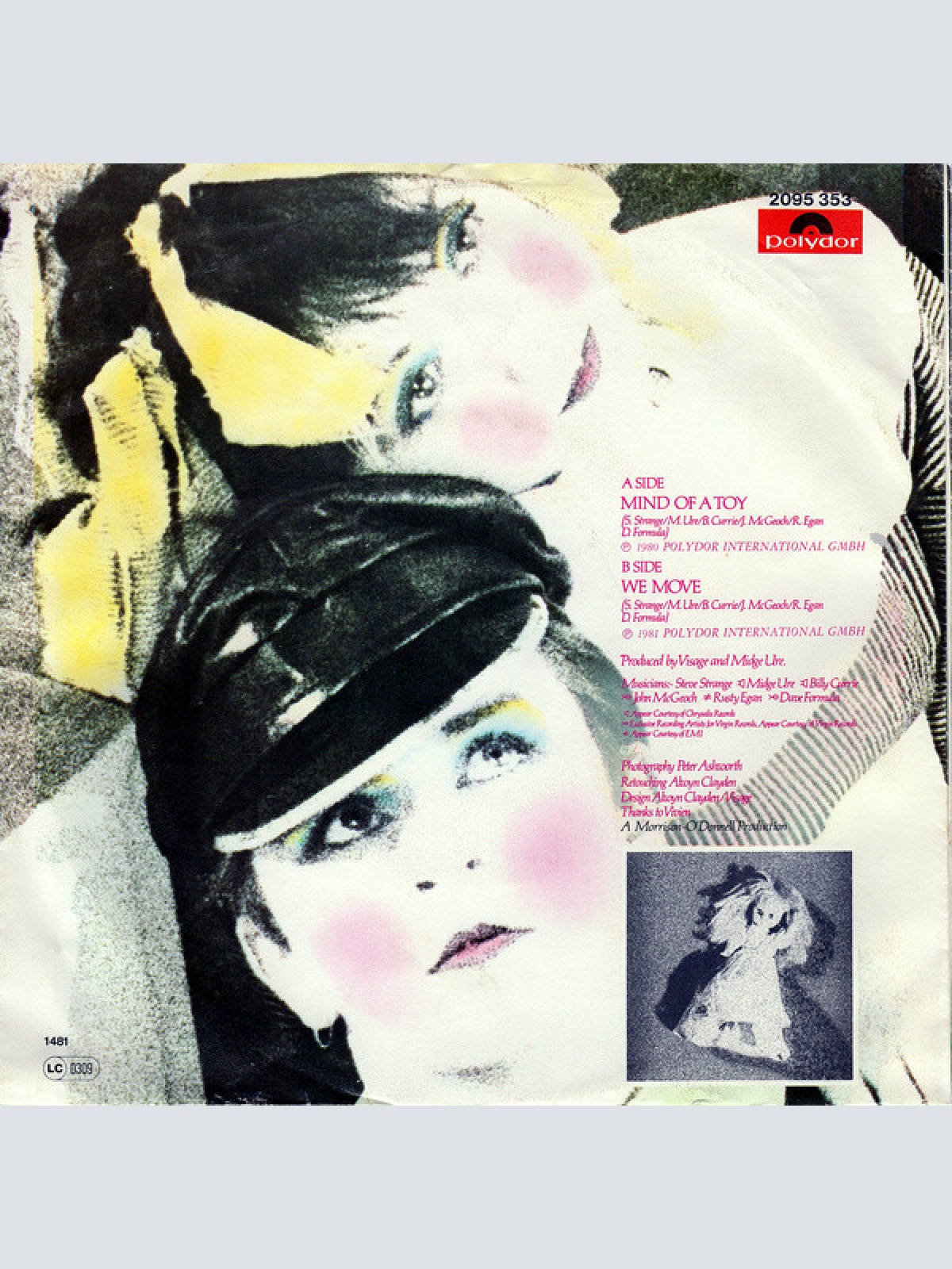 Vinyl / Visage - Mind Of A Toy