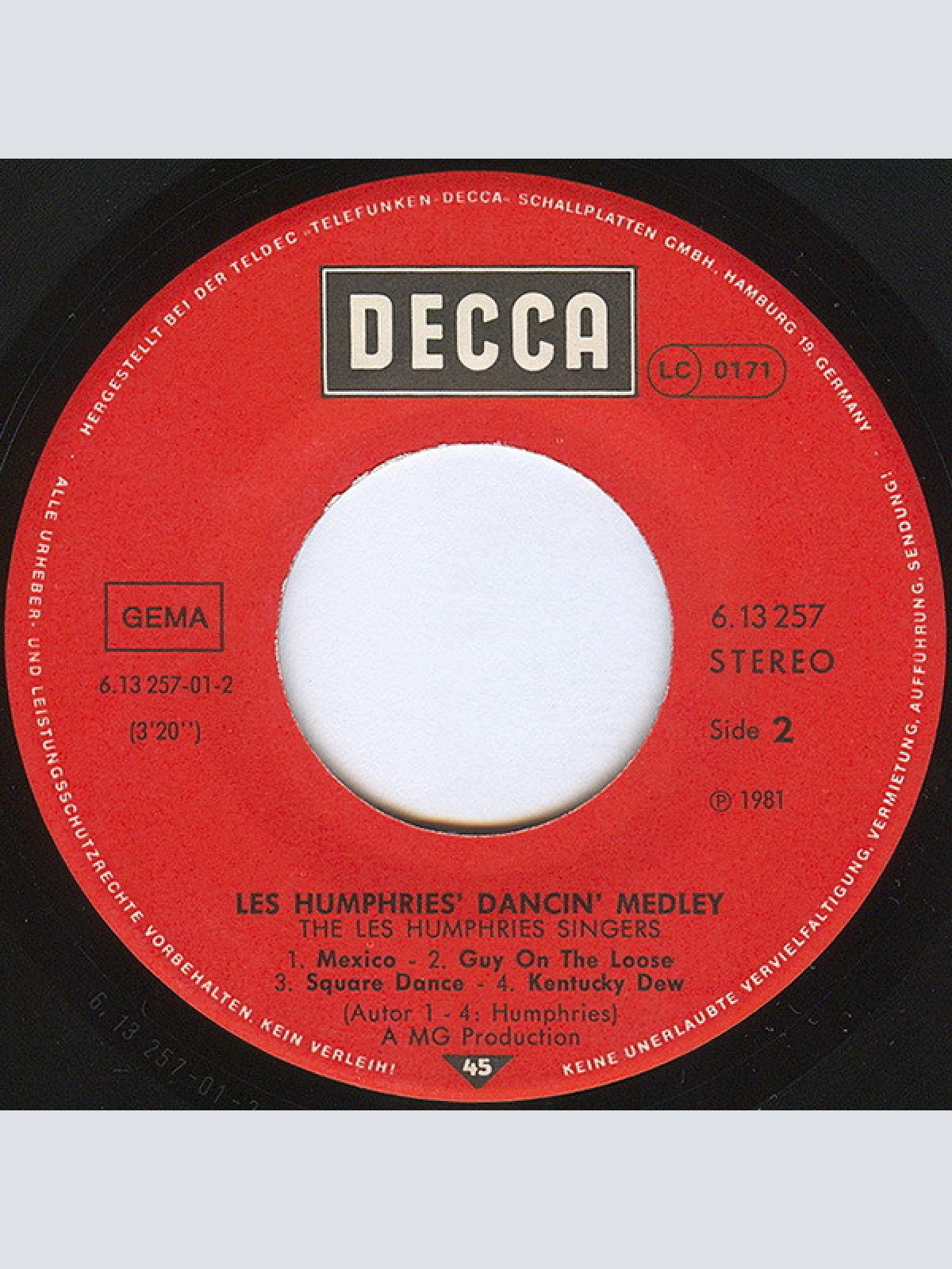 Vinyl / The Les Humphries Singers* - Les Humphries' Dancin' Medley
