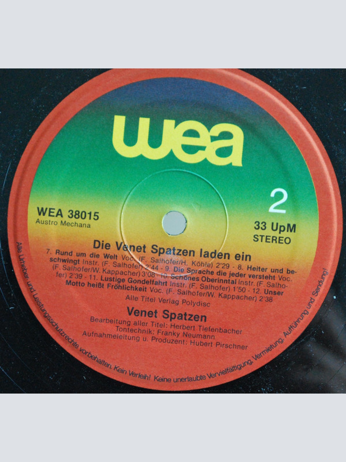 Vinyl / Original Venet Spatzen - Die Venet Spatzen laden ein
