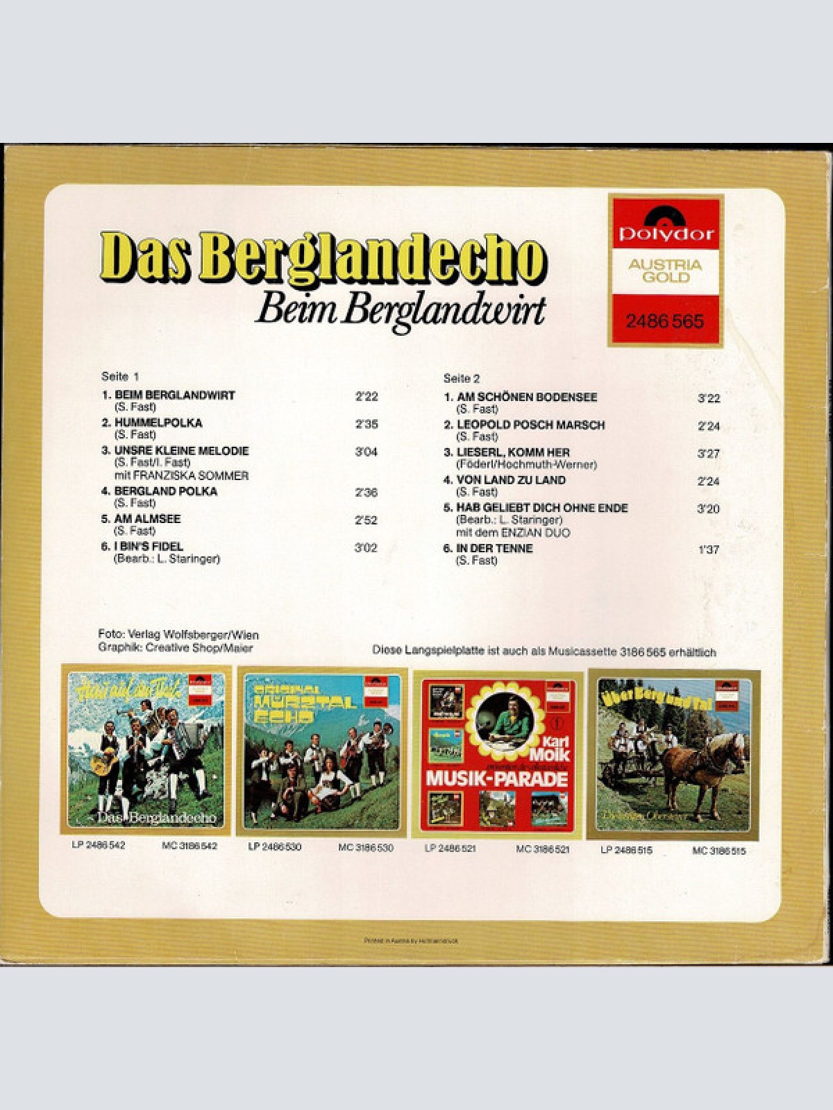 Vinyl / Das Berglandecho* - Beim Berglandwirt