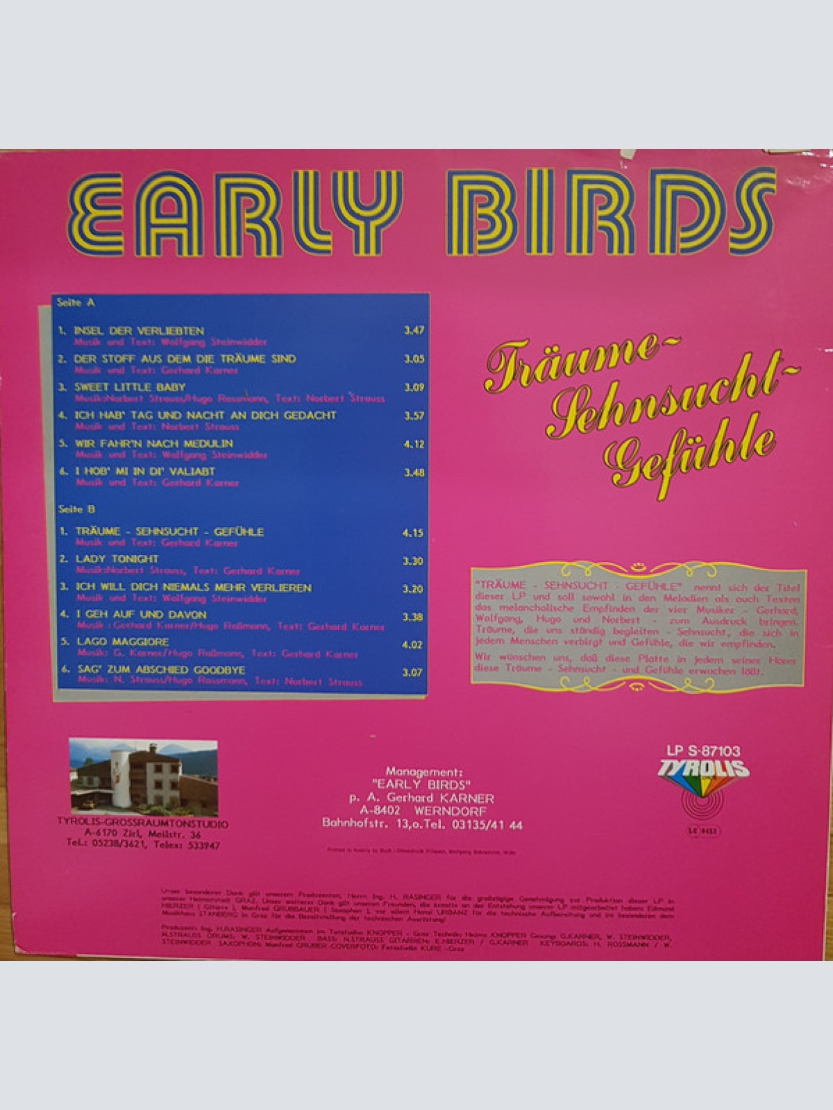 Vinyl / Early Birds - Träume - Sehnsucht - Gefühle