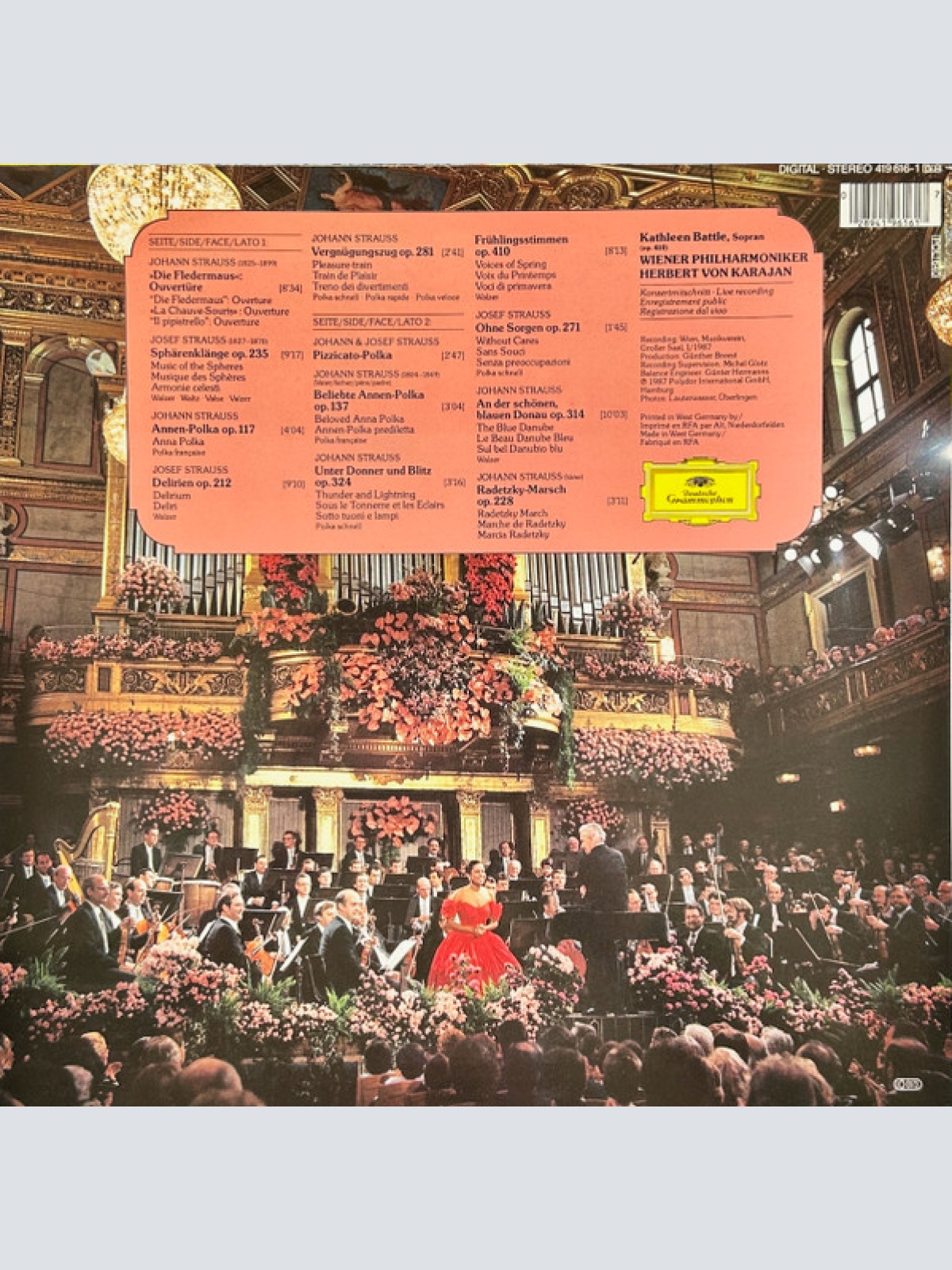 Vinyl / Kathleen Battle, Wiener Philharmoniker, Herbert Von Karajan - Neujahrskonzert In Wien