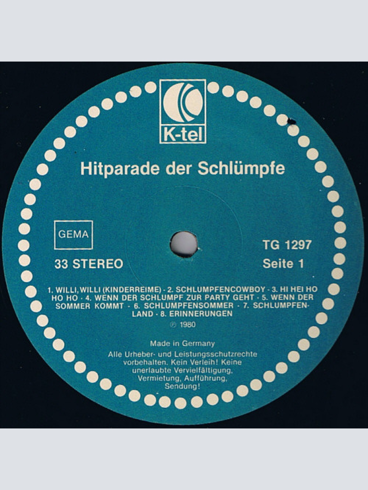 Vinyl / Die Schlümpfe* - Hitparade Der Schlümpfe