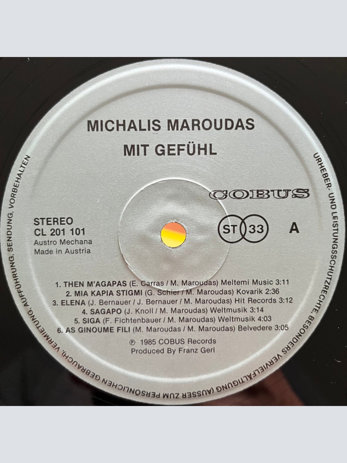 Vinyl / Michalis Maroudas* - Mit Gefühl