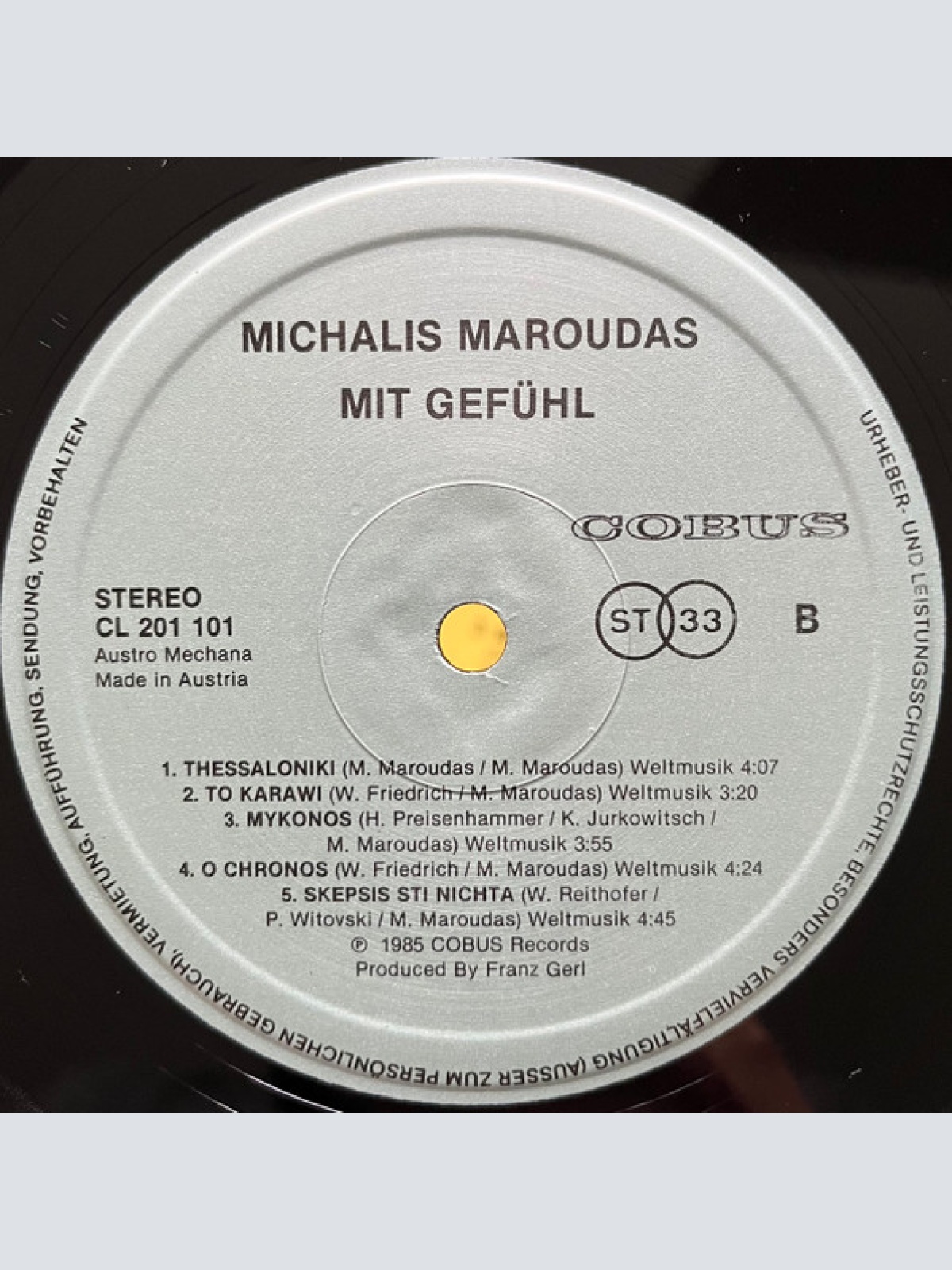 Vinyl / Michalis Maroudas* - Mit Gefühl