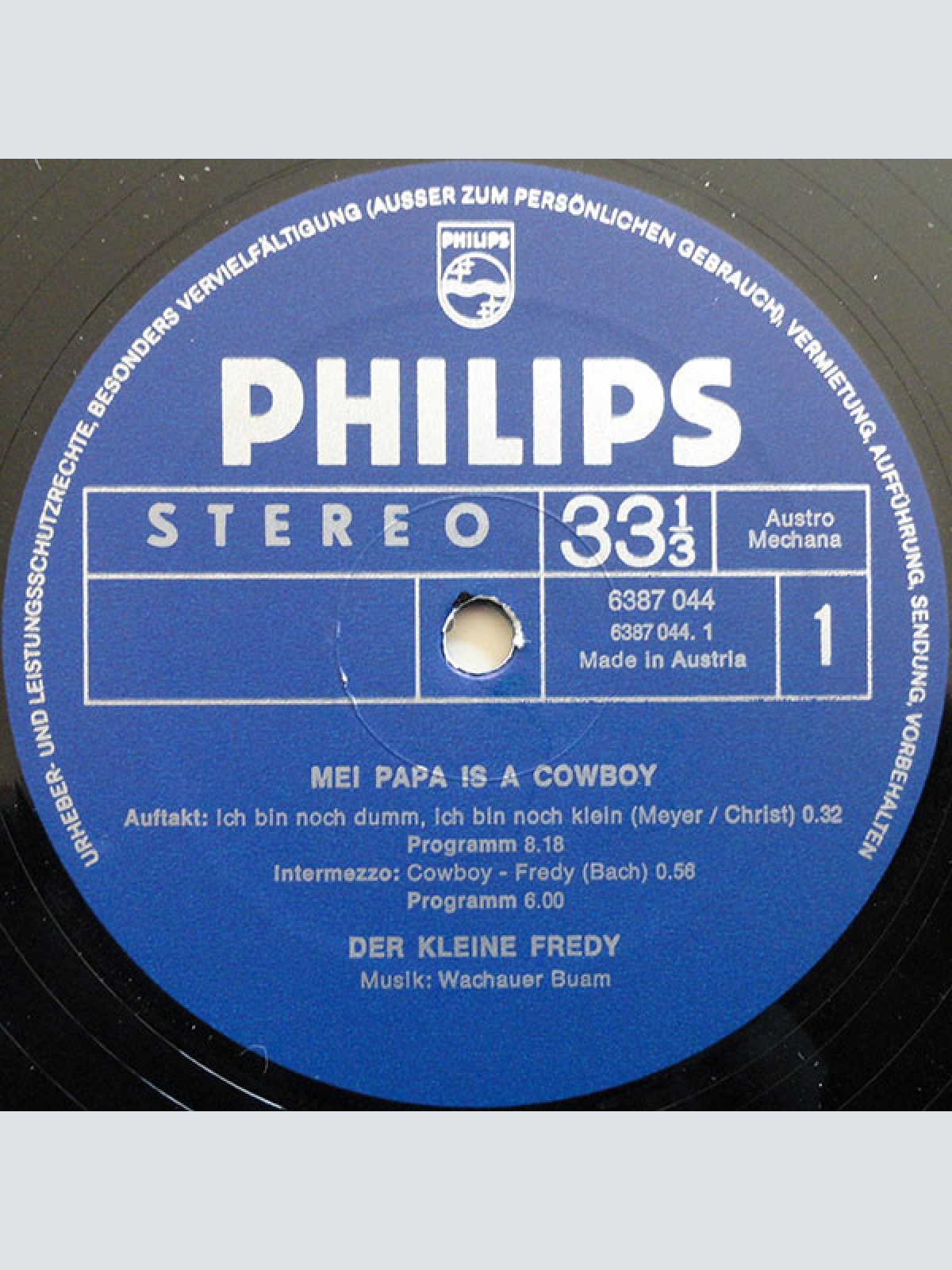 Vinyl / Der Kleine Fredy* - Mei Papa Is A Cowboy
