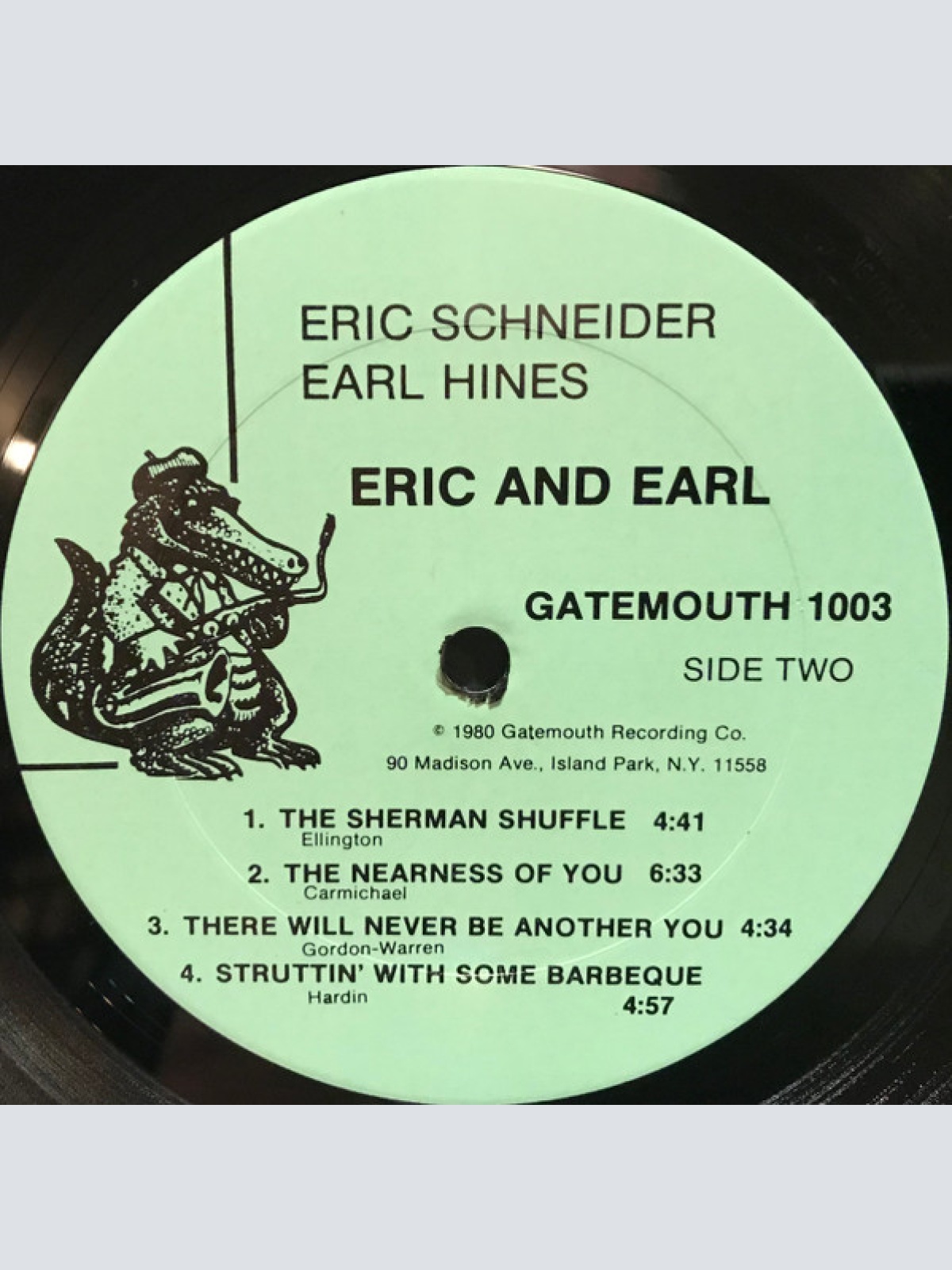 Vinyl / Eric Schneider (3) Featuring Earl Hines, Barrett Deems, Duke Groner - Eric And Earl