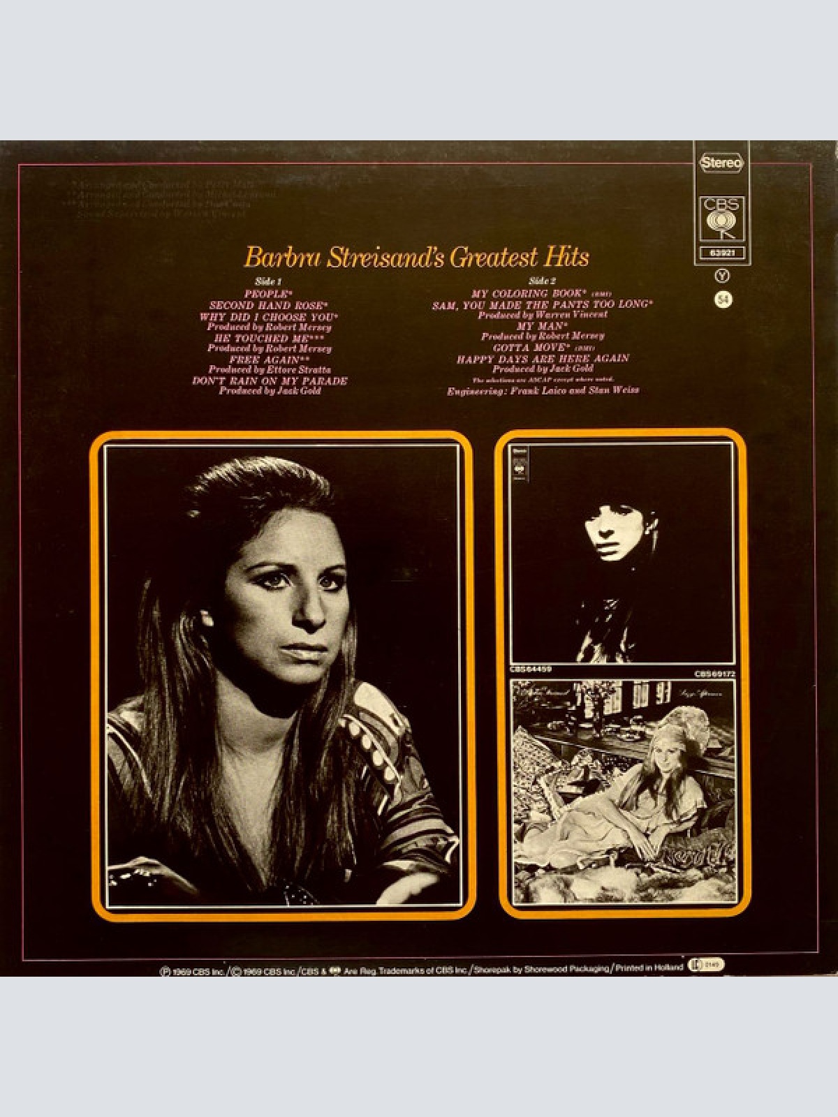 Vinyl / Barbra Streisand - Barbra Streisand's Greatest Hits