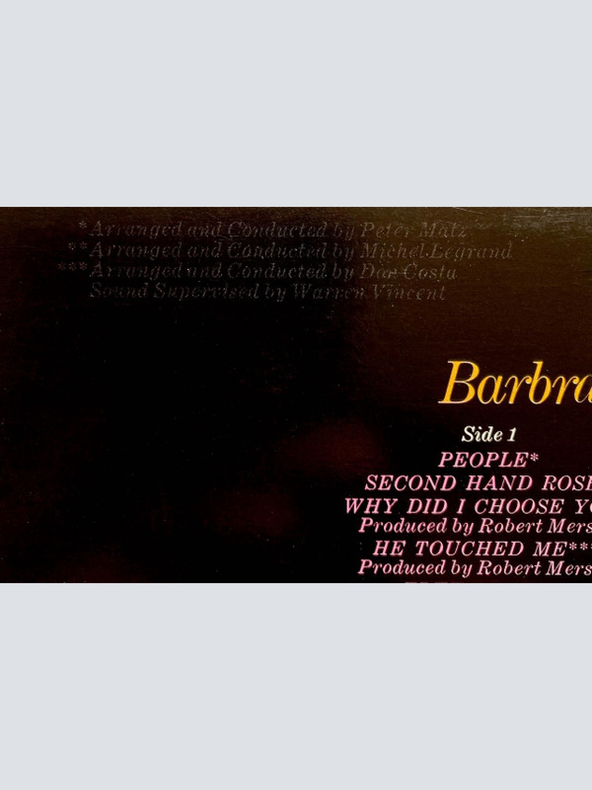 Vinyl / Barbra Streisand - Barbra Streisand's Greatest Hits