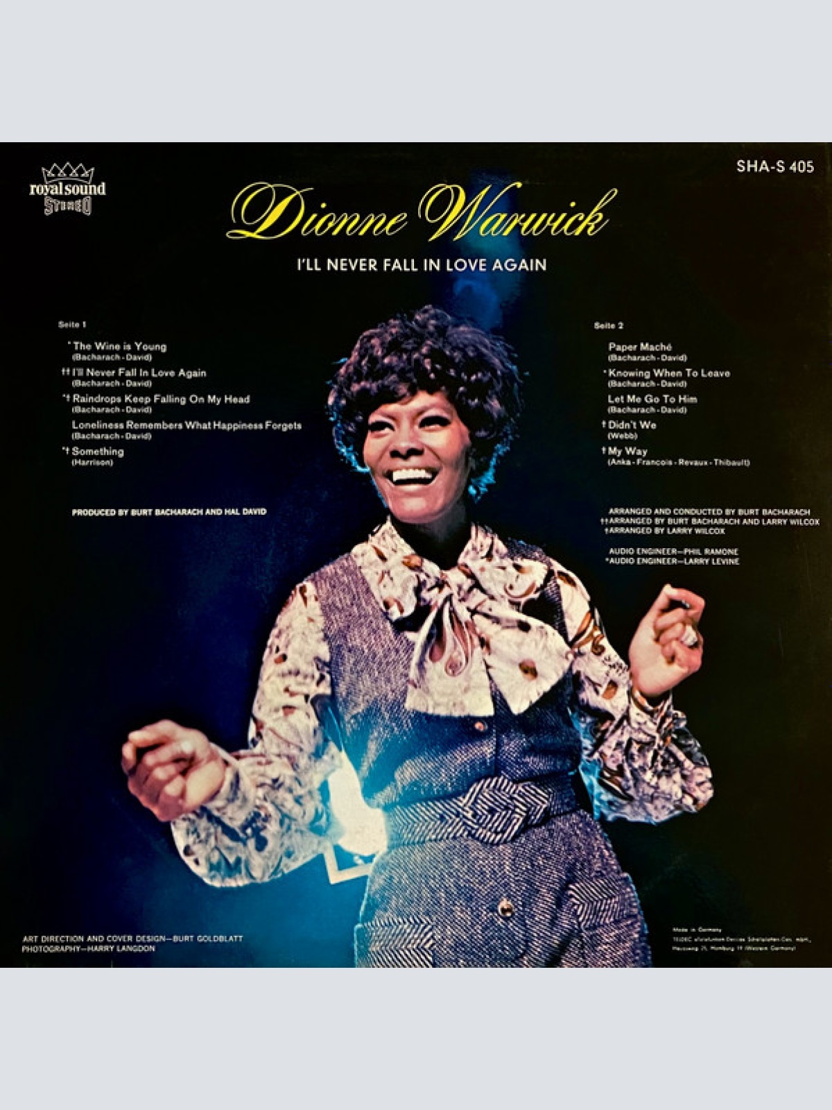 Vinyl / Dionne Warwick - I'll Never Fall In Love Again