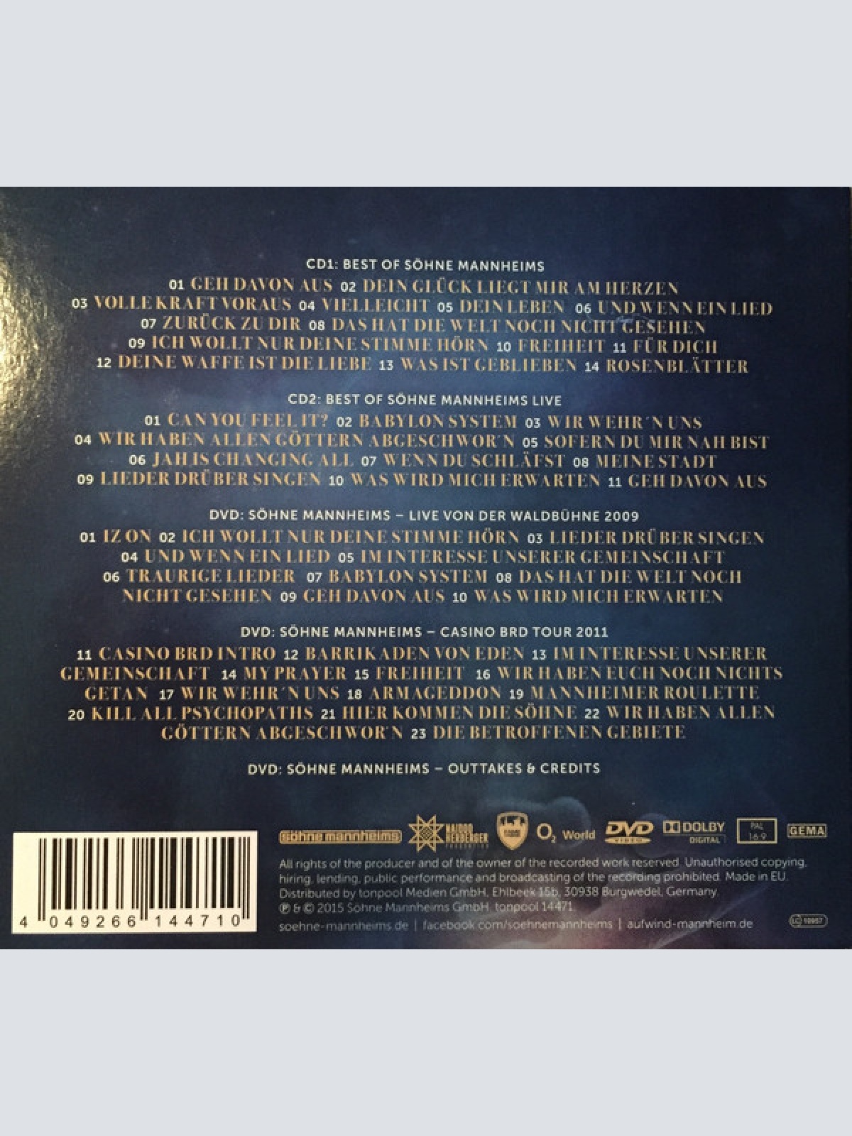 CD / Söhne Mannheims - Evoluzion