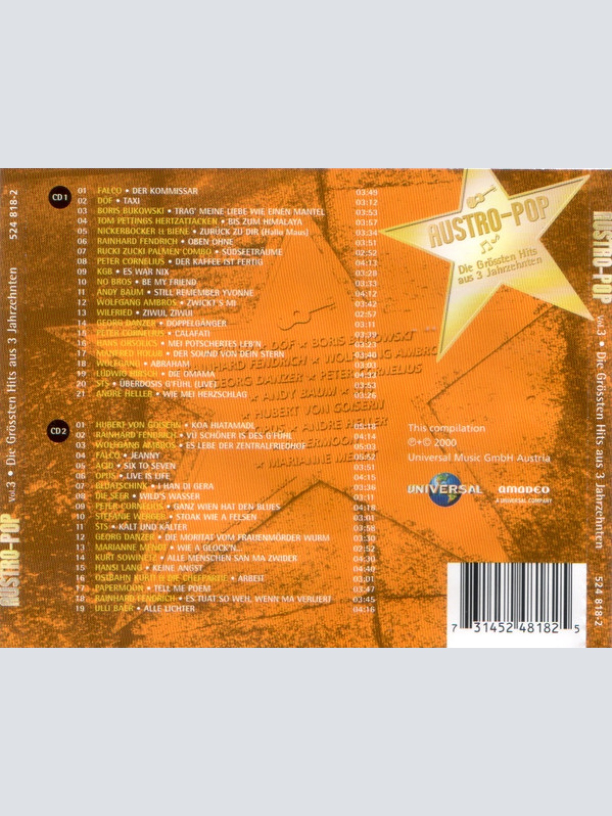 CD / Various - Austro-Pop Vol. 3 - Die Grössten Hits Aus 3 Jahrzehnten