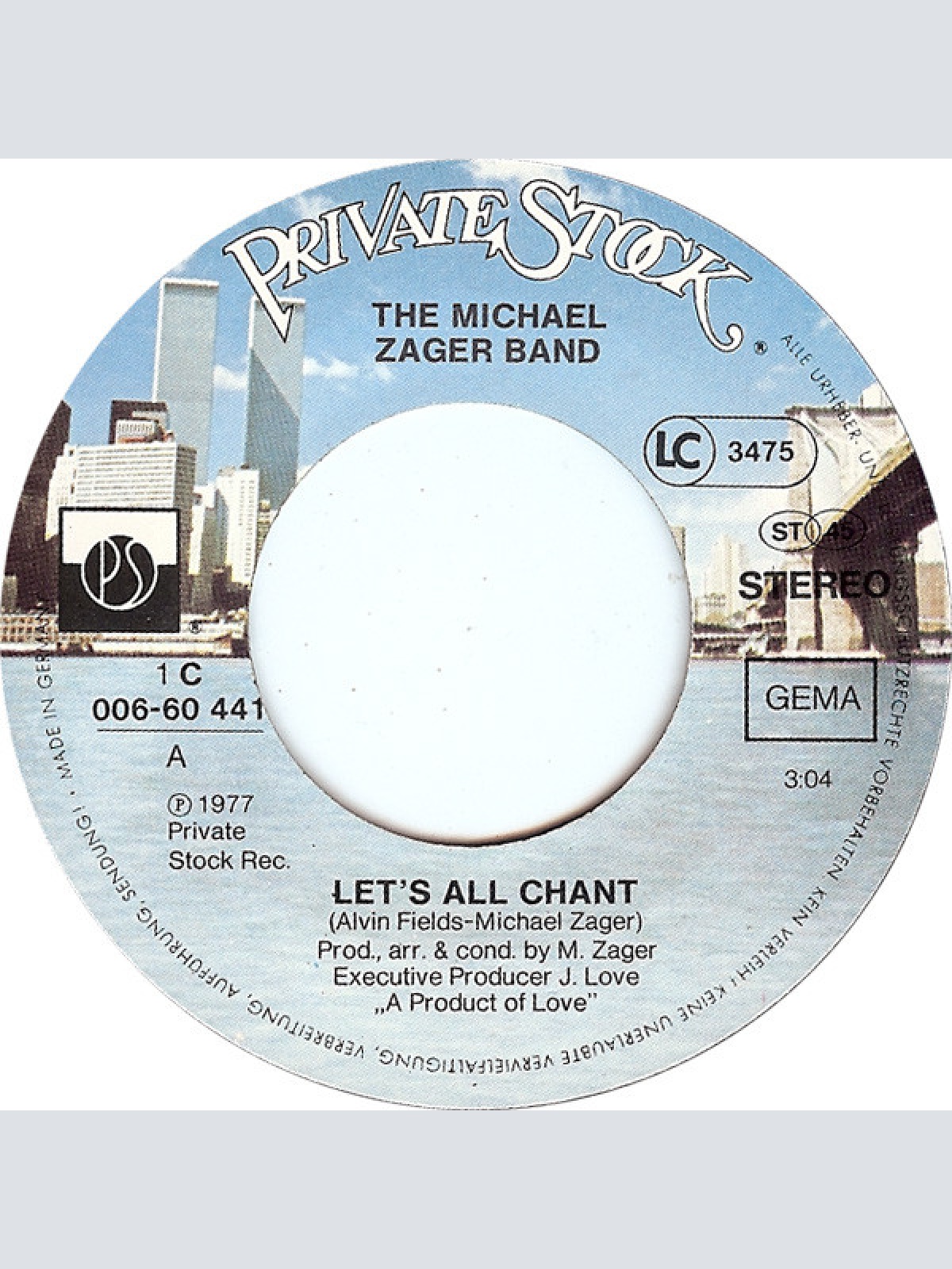 Vinyl / The Michael Zager Band - Let's All Chant