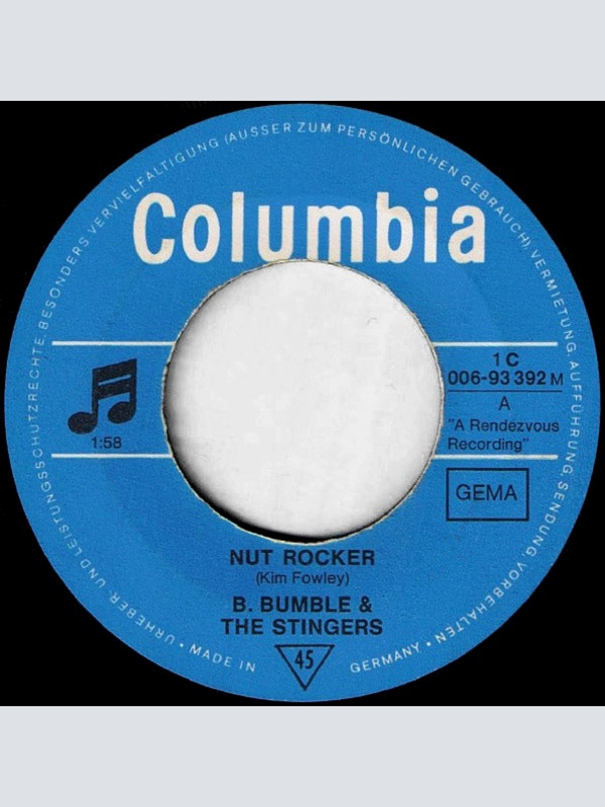 Vinyl / B. Bumble & The Stingers - Nut Rocker / Bumble Boogie