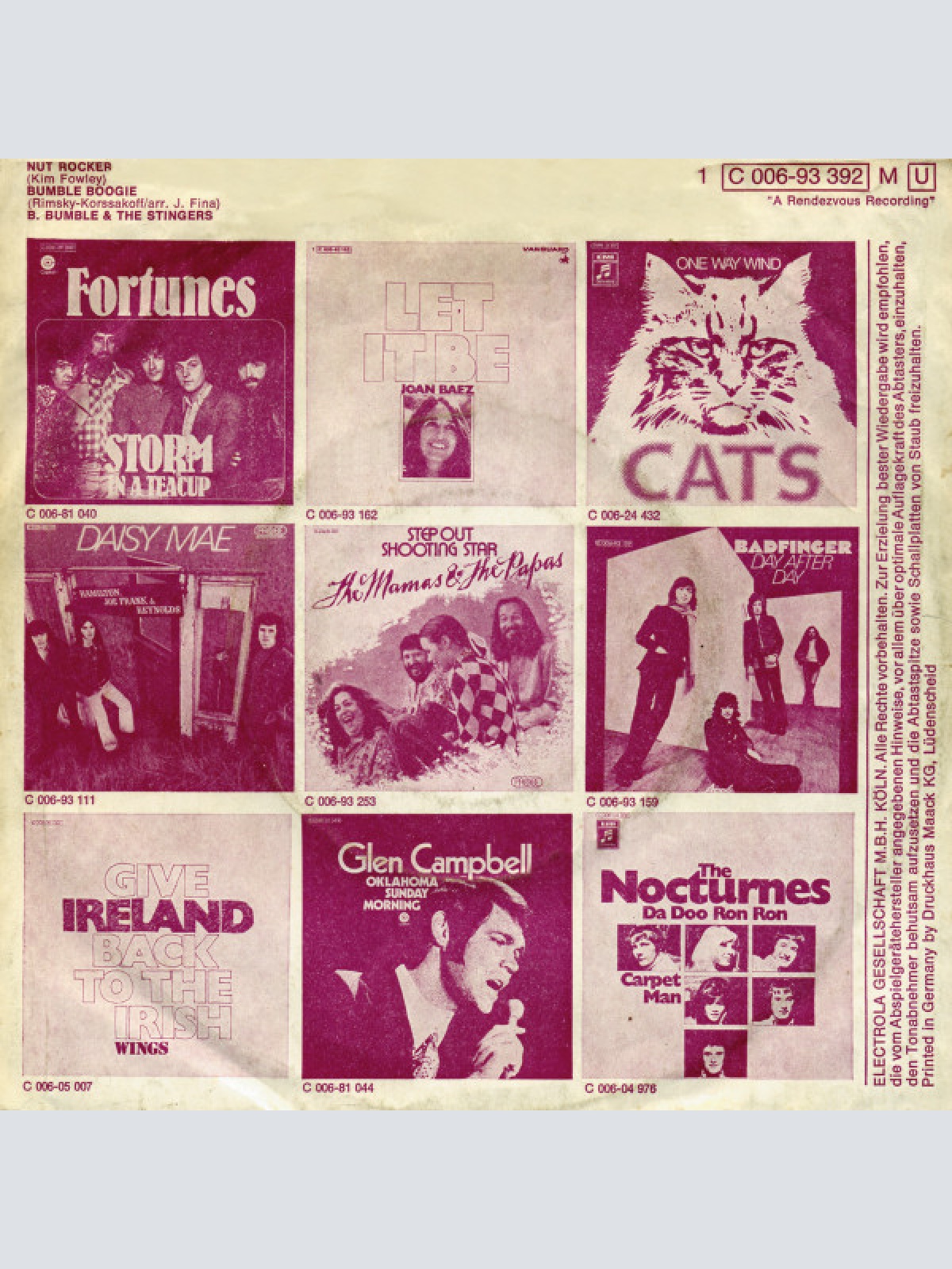 Vinyl / B. Bumble & The Stingers - Nut Rocker / Bumble Boogie