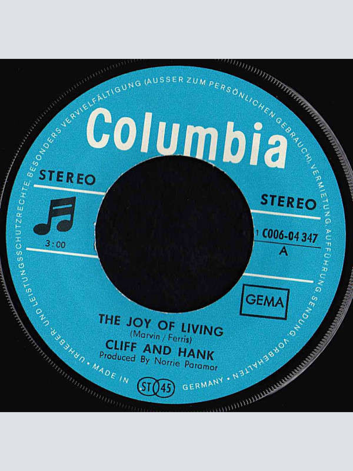 Vinyl / Cliff* & Hank* - The Joy Of Living