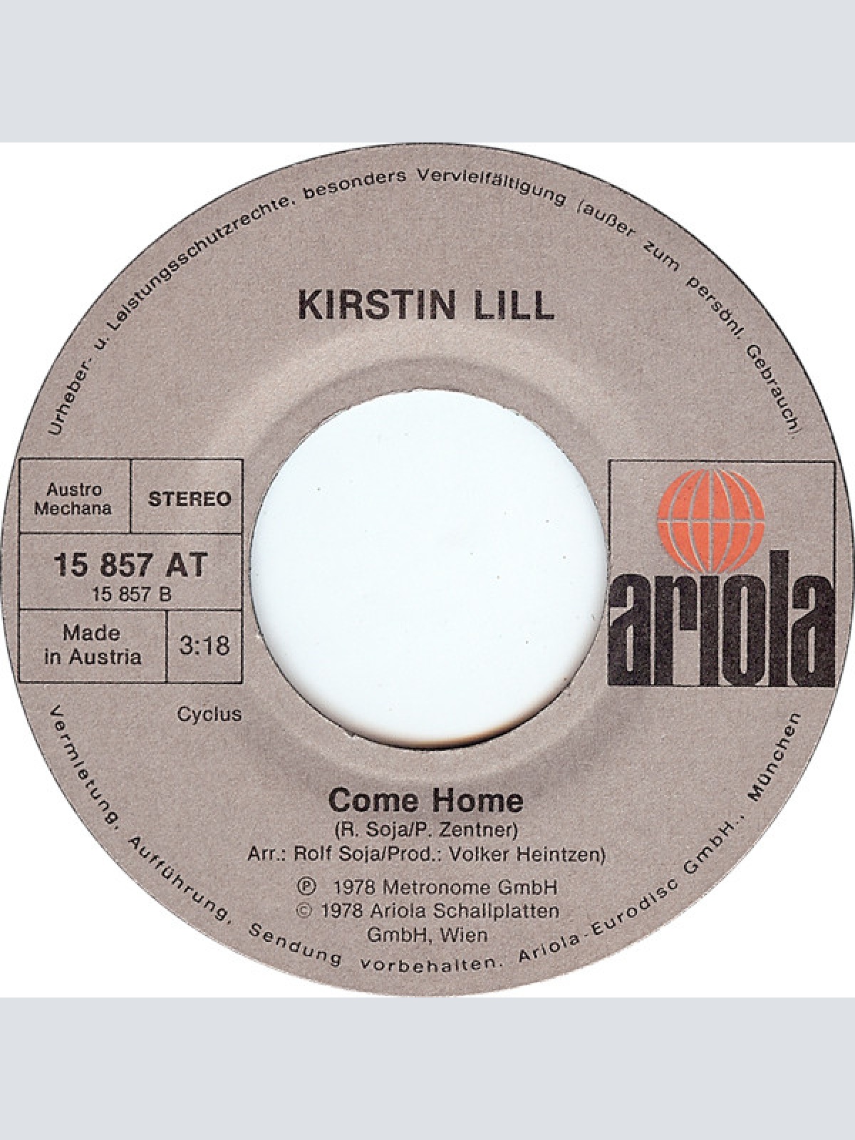 Vinyl / Kirstin Lill - A Taste Of Summer Wine