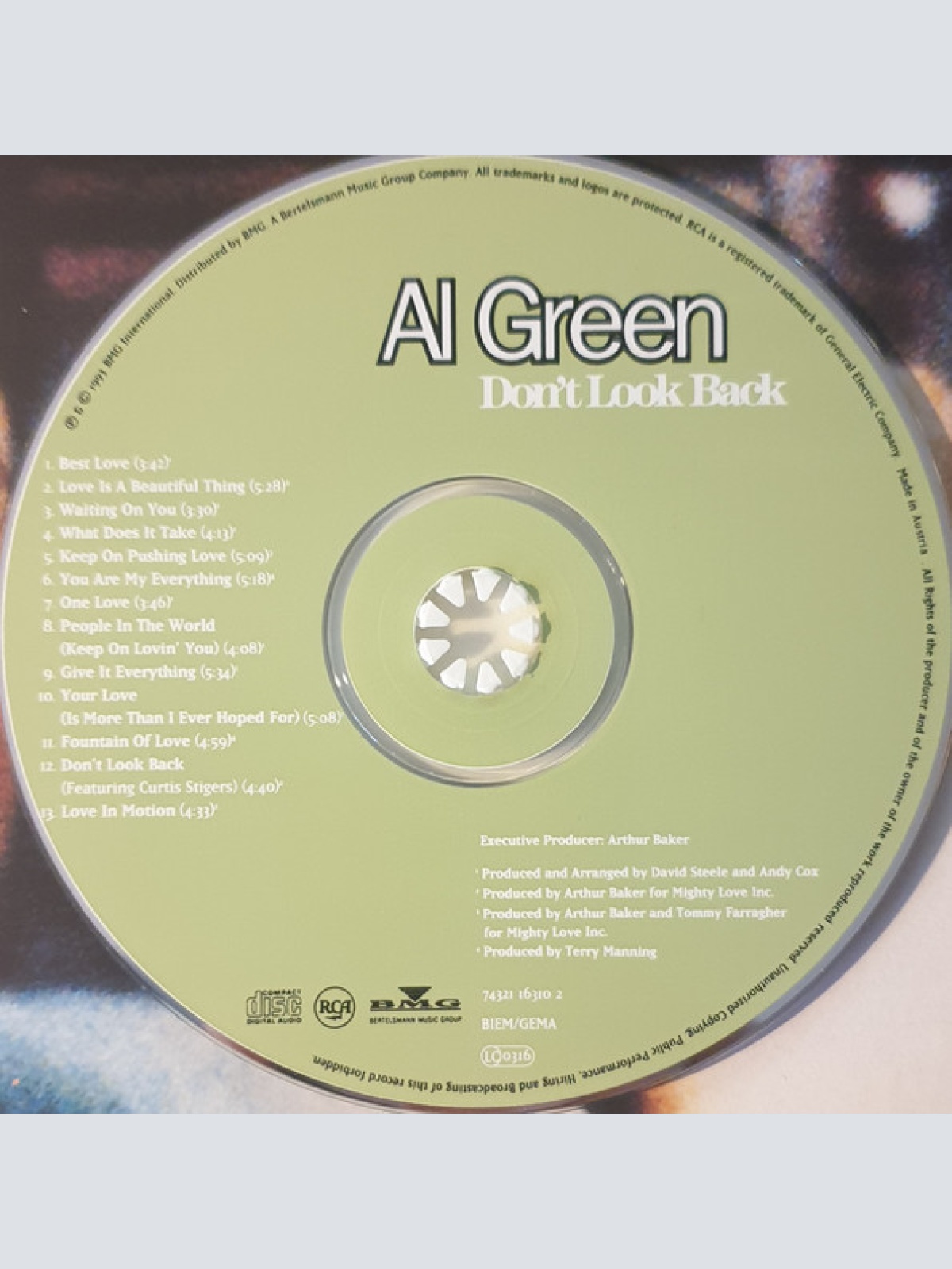 CD / Al Green - Don't Look Back