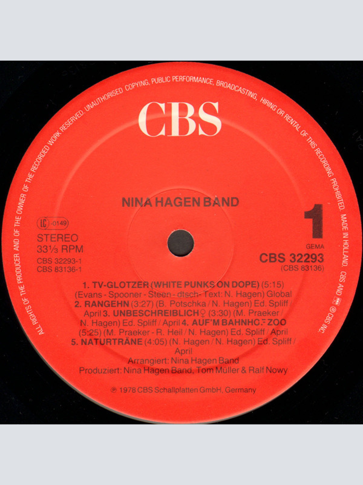 Vinyl / Nina Hagen Band - Nina Hagen Band