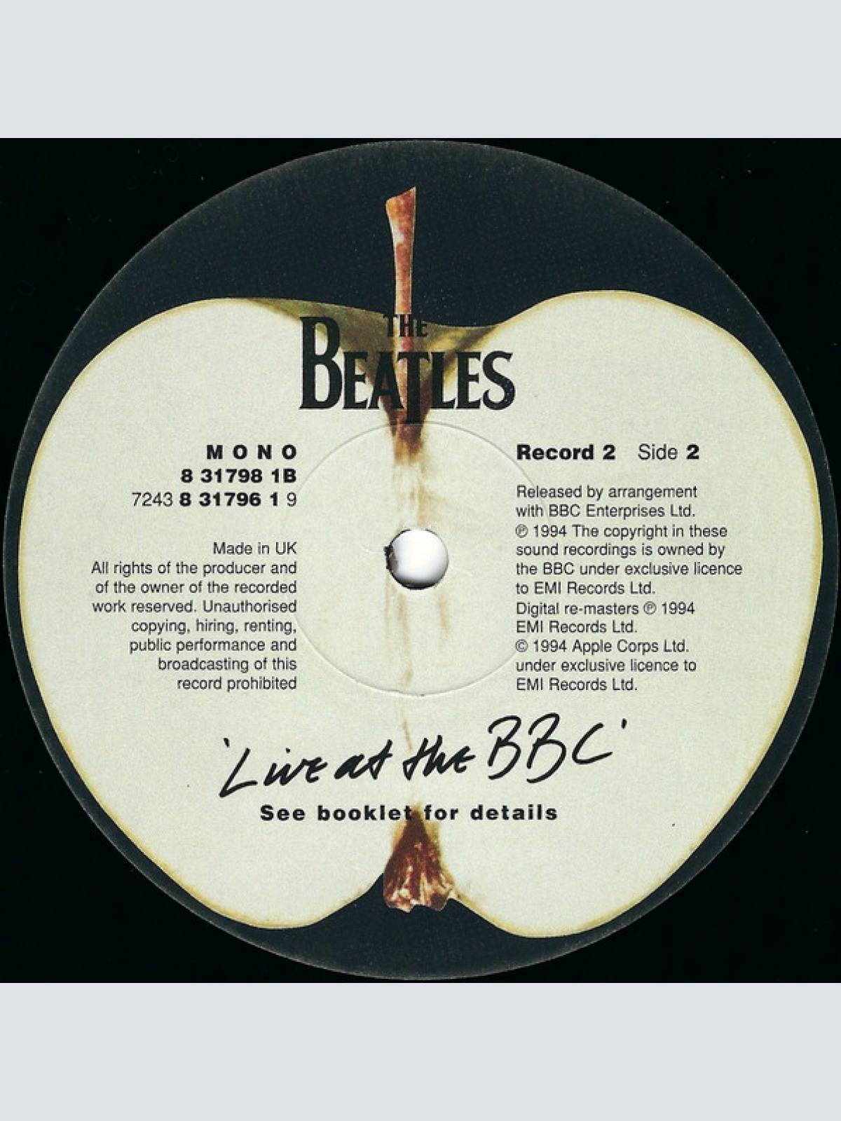 Vinyl / The Beatles - Live At The BBC