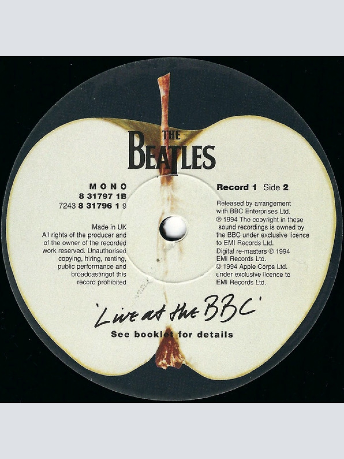 Vinyl / The Beatles - Live At The BBC
