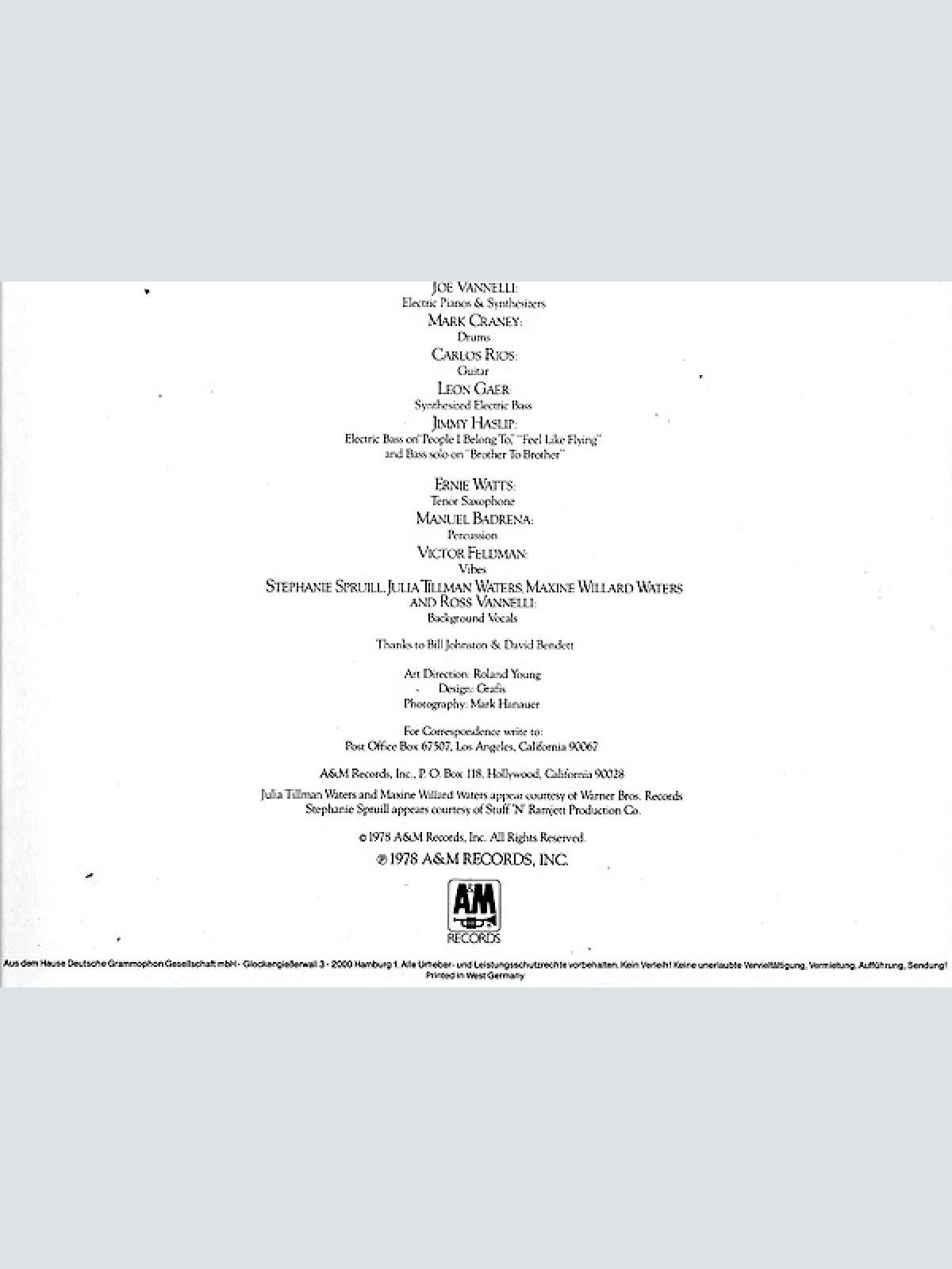 Vinyl / Gino Vannelli - Brother To Brother