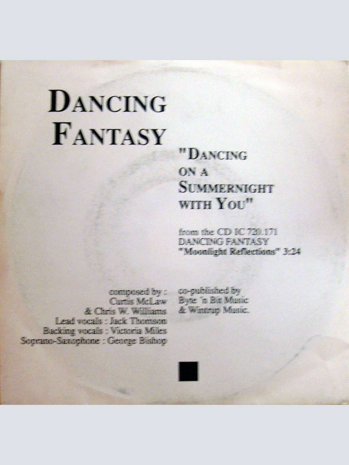 Vinyl / Dancing Fantasy - Dancing On A Summernight With You