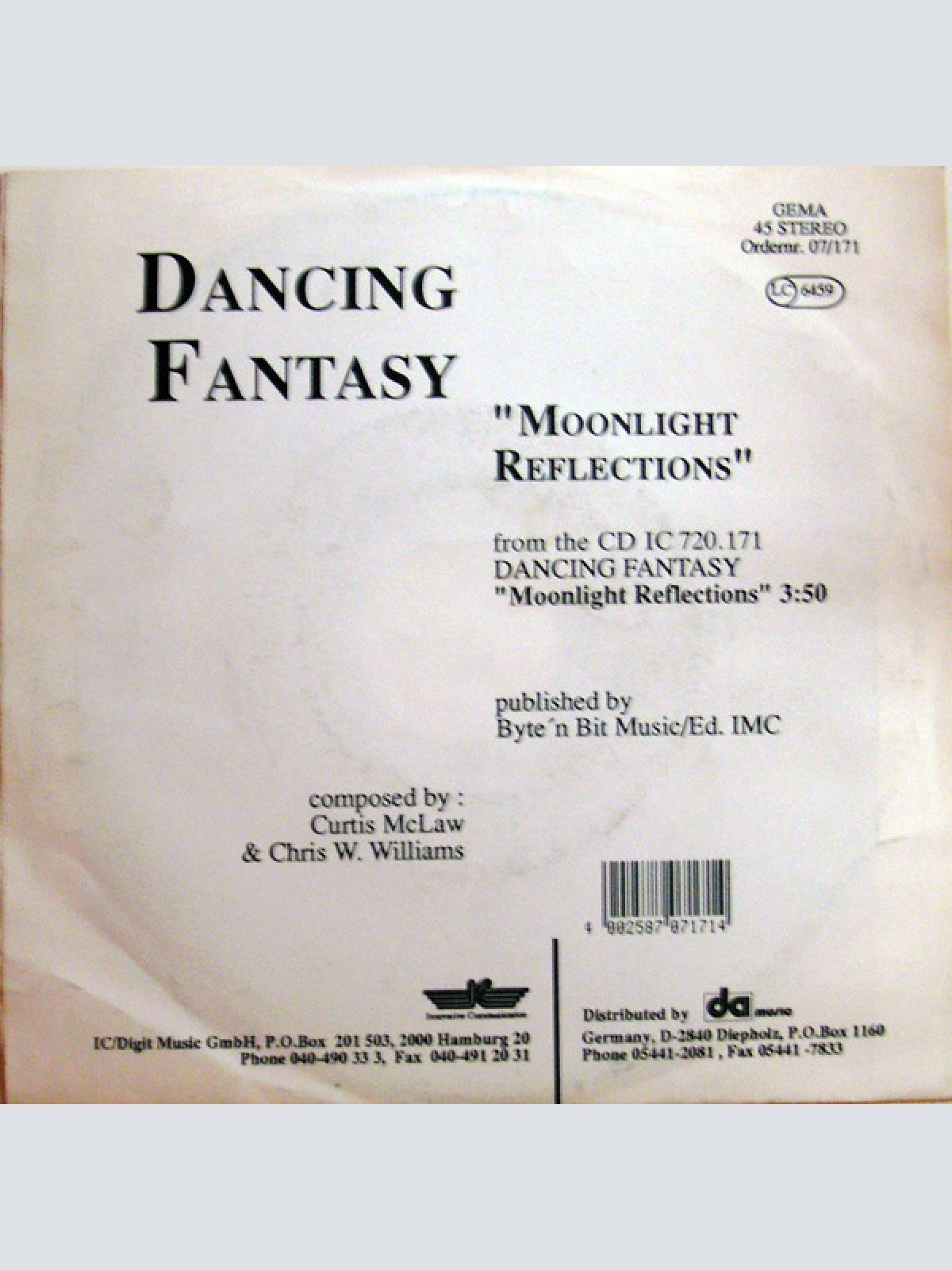 Vinyl / Dancing Fantasy - Dancing On A Summernight With You