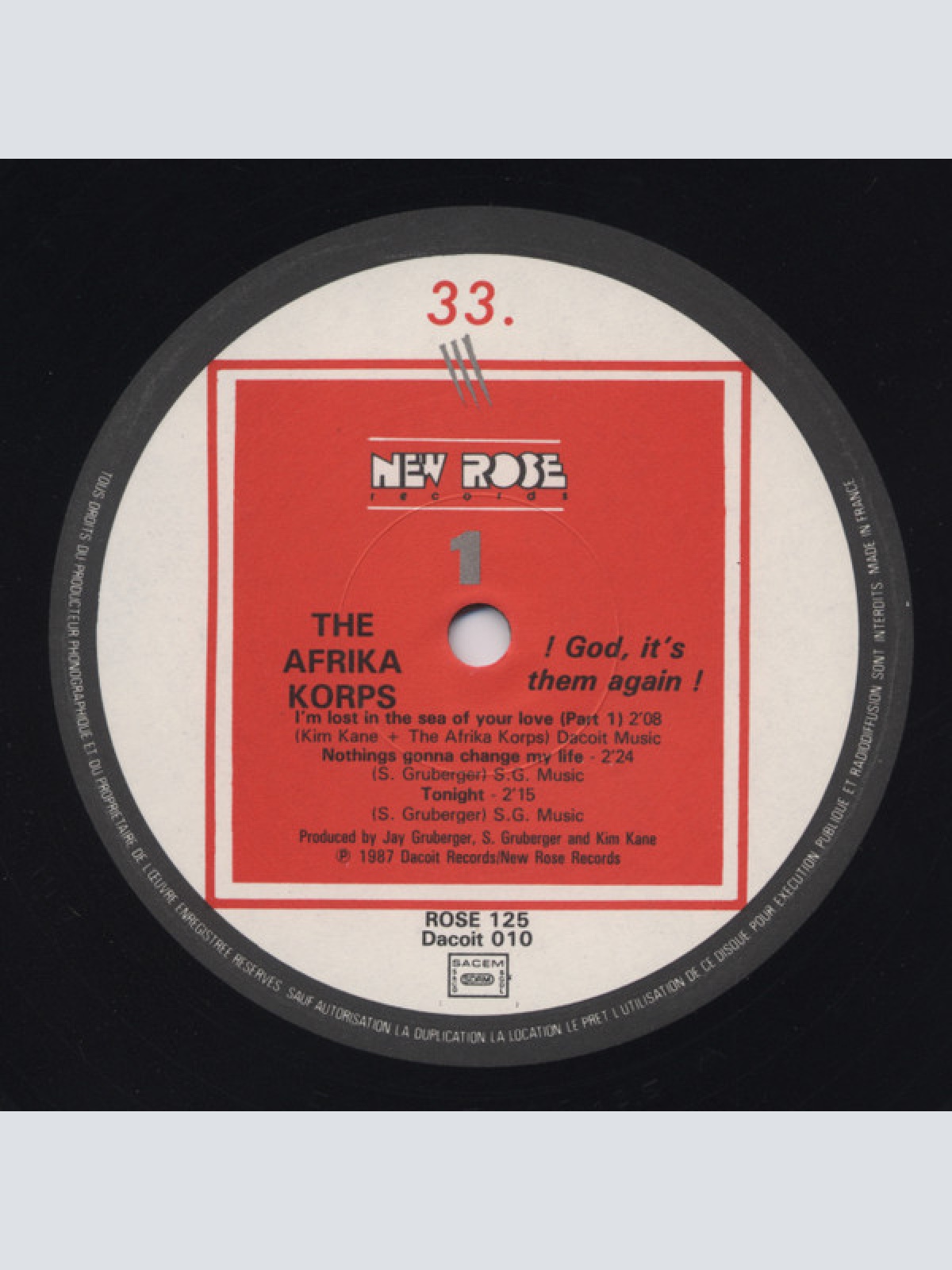 Vinyl / The Afrika Korps - God It's Them Again!