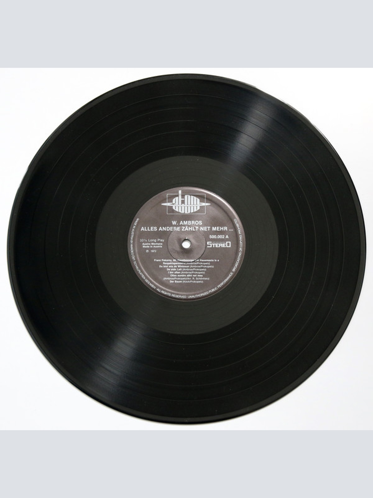 Vinyl / W. Ambros* - Alles Andere Zählt Net Mehr...